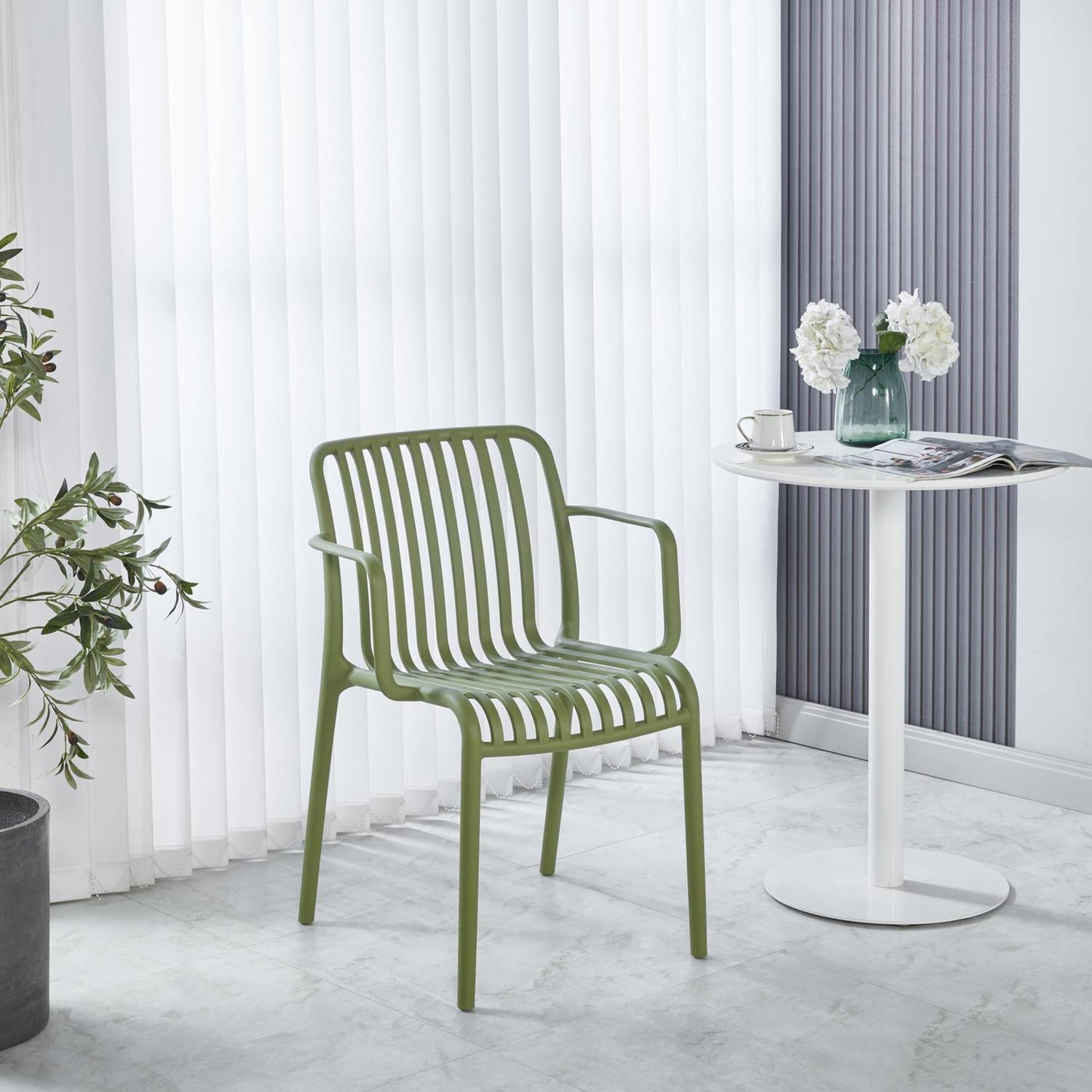 Set 4 Sillas de Jardin y Exterior con Proteccion UV