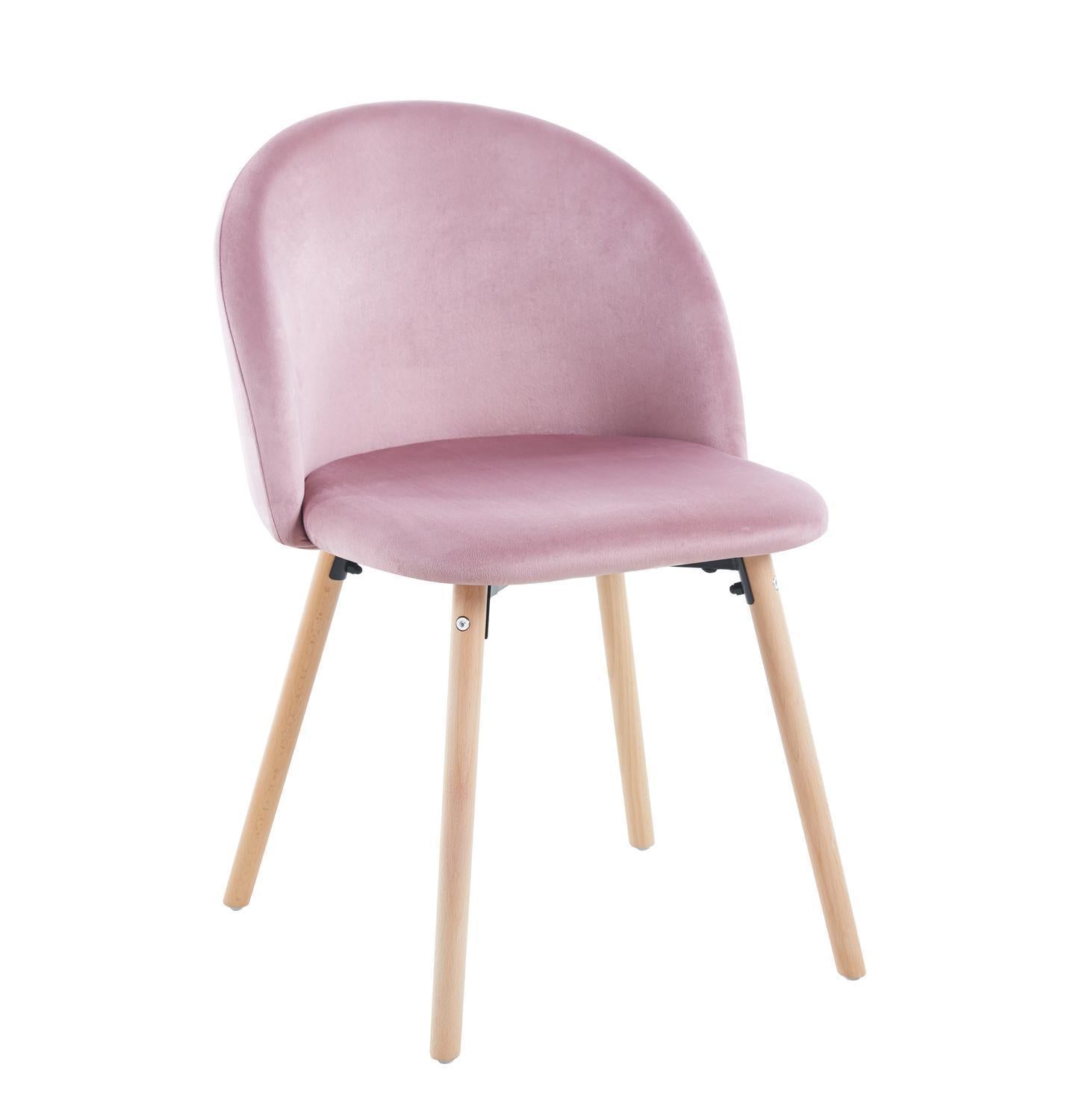 Set 4 Sillas de Comedor Tapizado de Tela