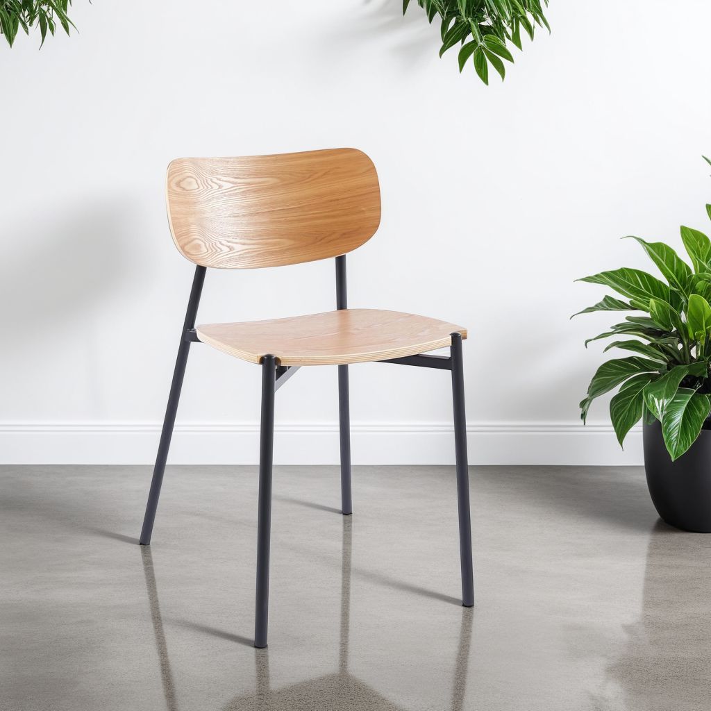 Sillas de comedor de madera de estilo moderno San Mateo Cuatepec