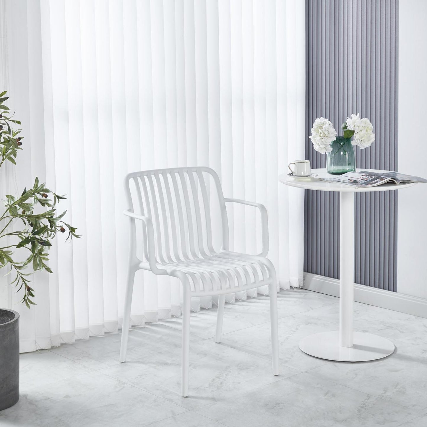 Set 4 Sillas de Jardin y Exterior con Proteccion UV