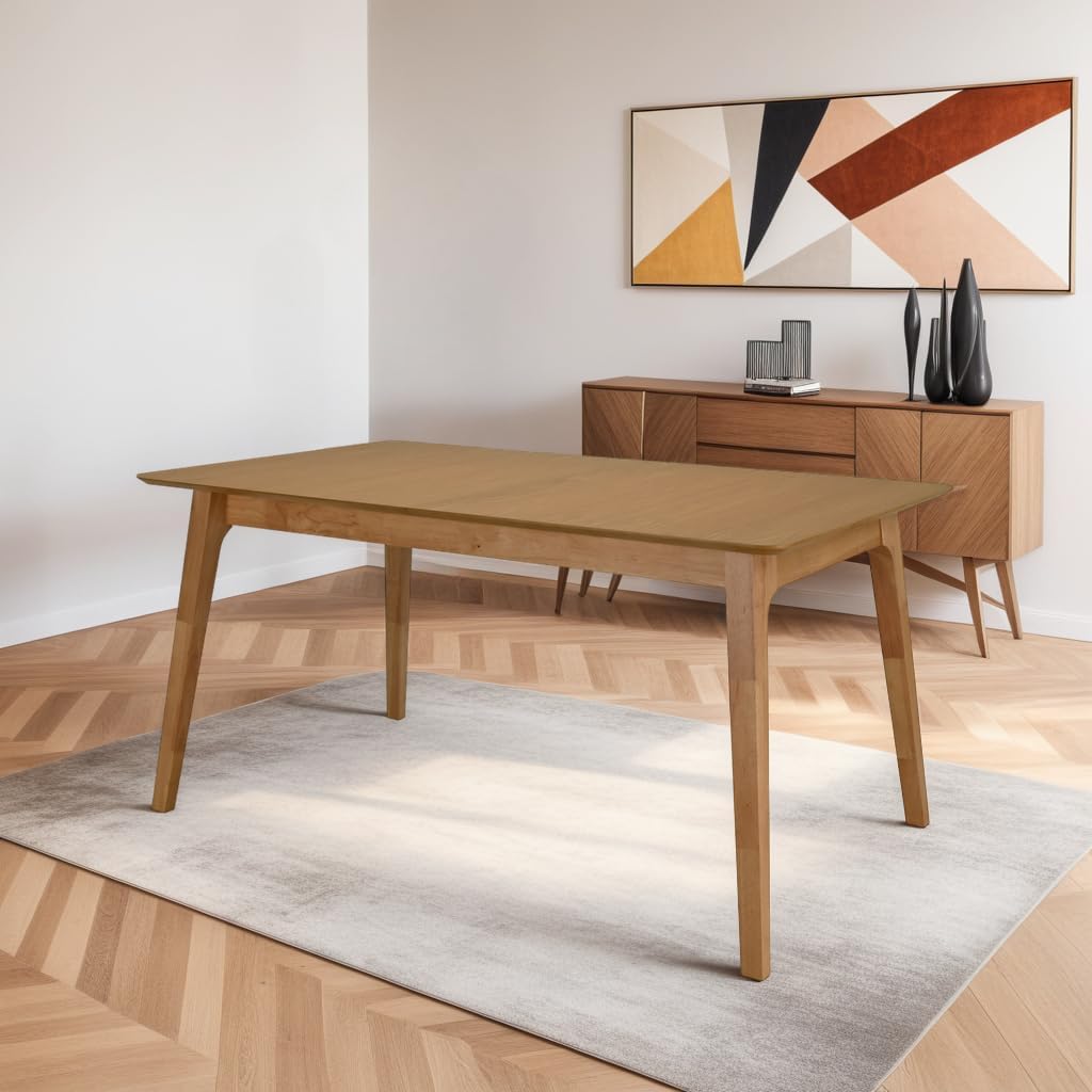 Juego de Comedor Extensible Lima de Madera con 6 Sillas