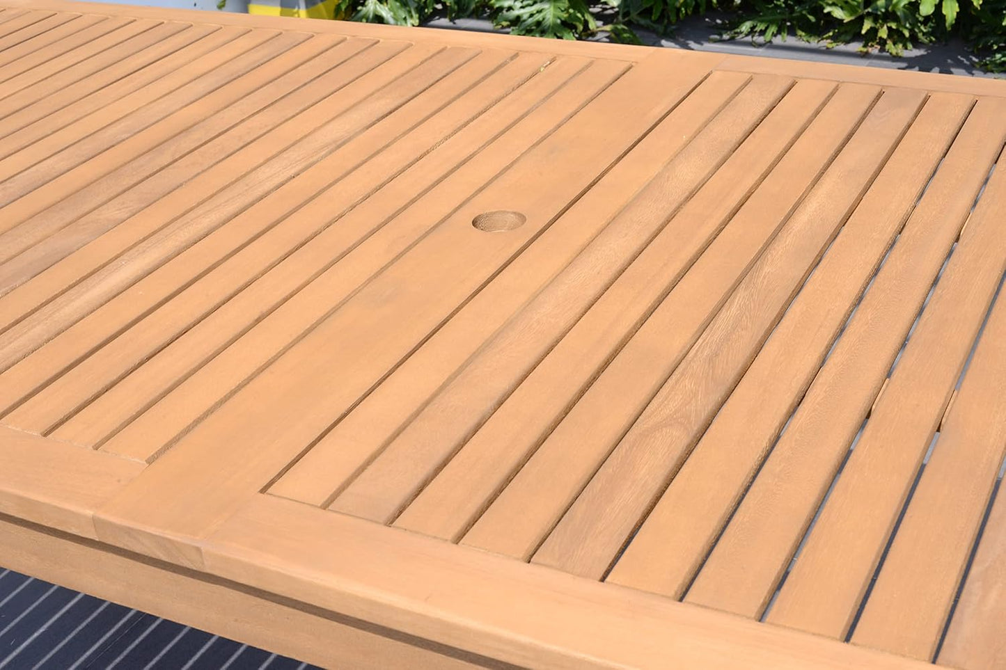 Comedor de Exterior Mykonos con 8 Sillas de Madera con Acabado de Teca