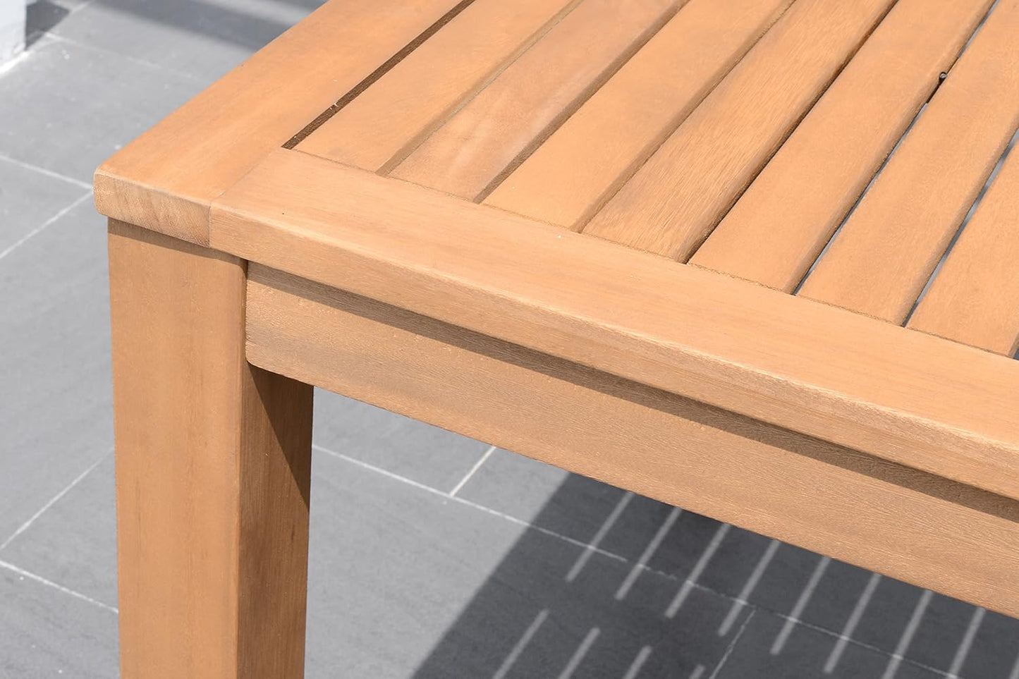 Comedor de Exterior Mykonos con 8 Sillas de Madera con Acabado de Teca