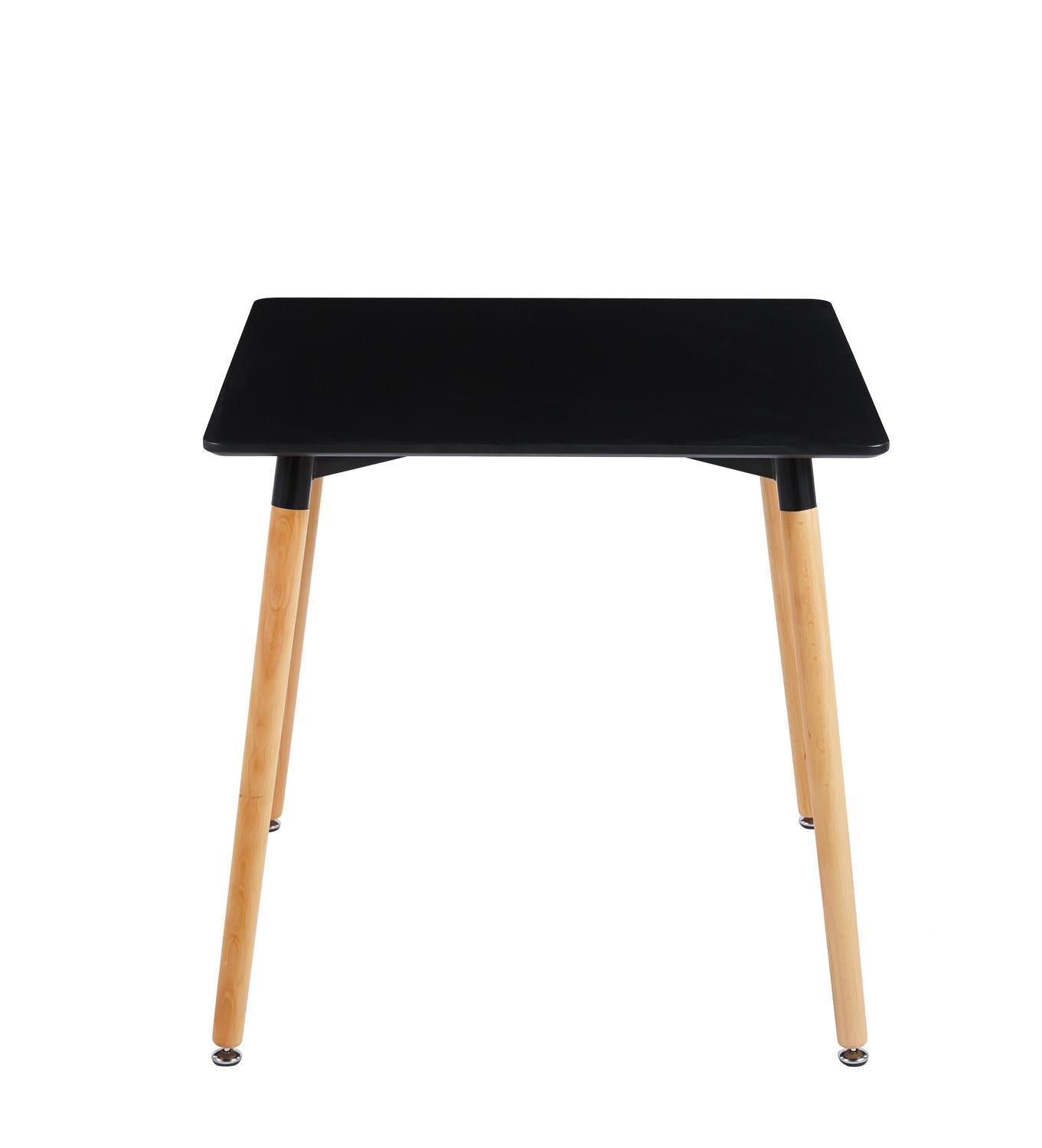 Mesa de Comedor Cuadrada Negra