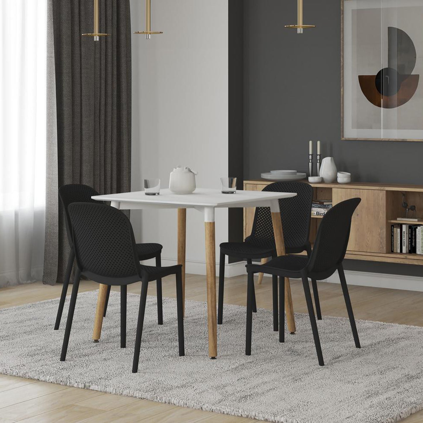 Comedor cuadrado para 4 personas Modena