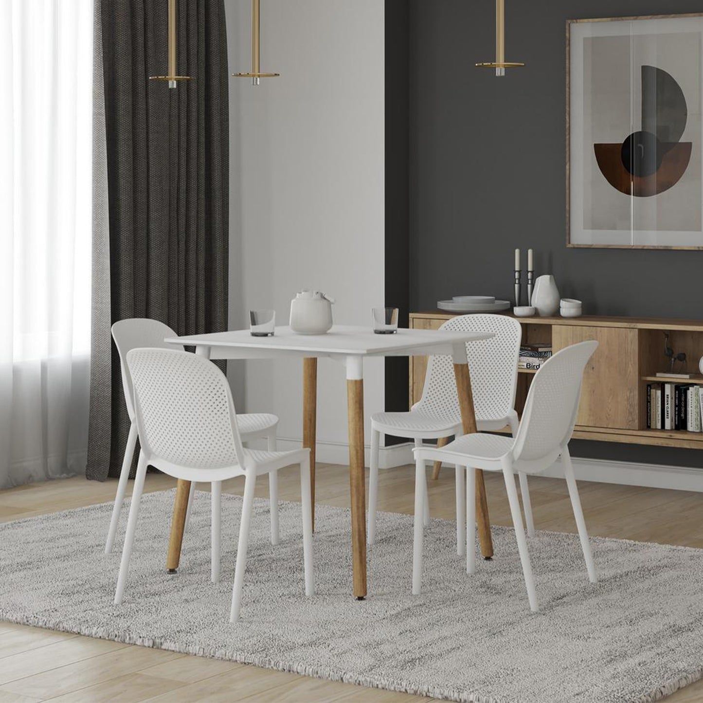 Comedor cuadrado para 4 personas Modena