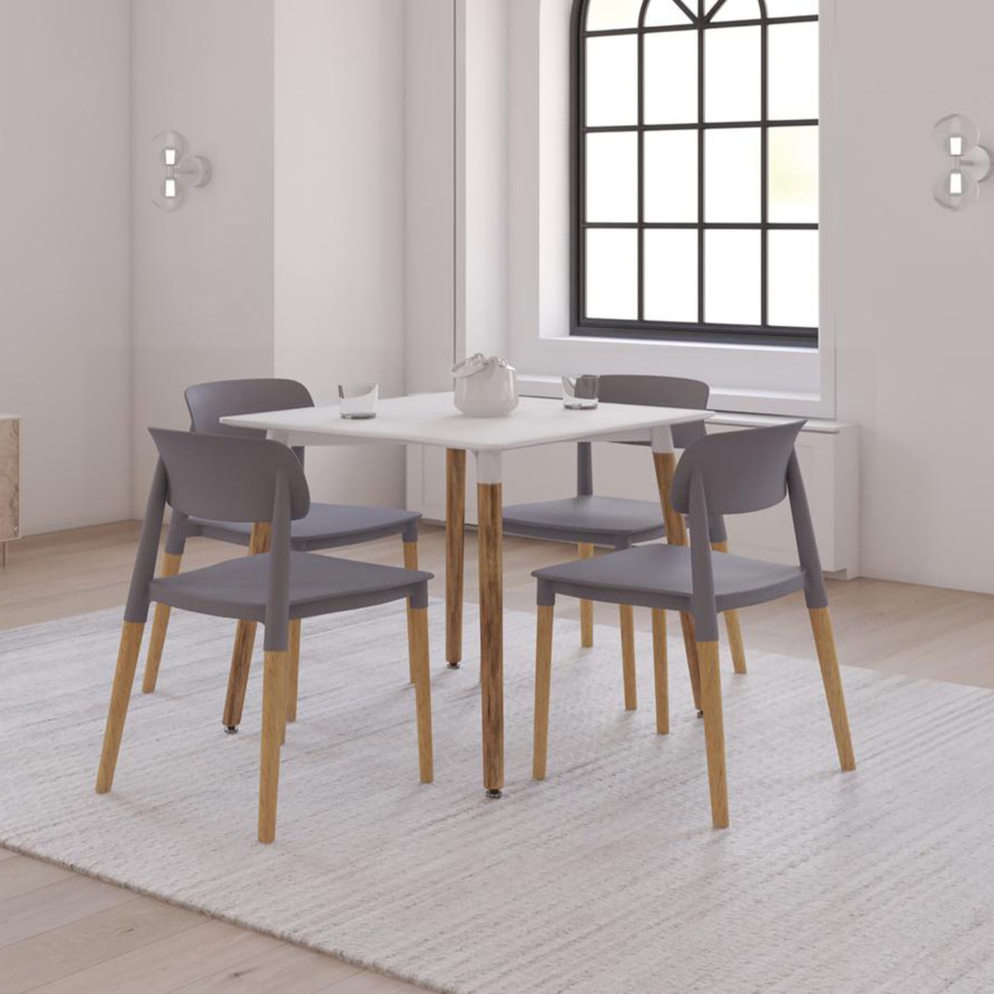 Comedor cuadrado para 4 personas Estocolmo