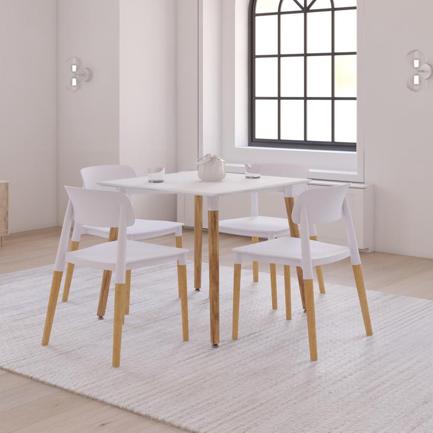 Comedor cuadrado para 4 personas Estocolmo