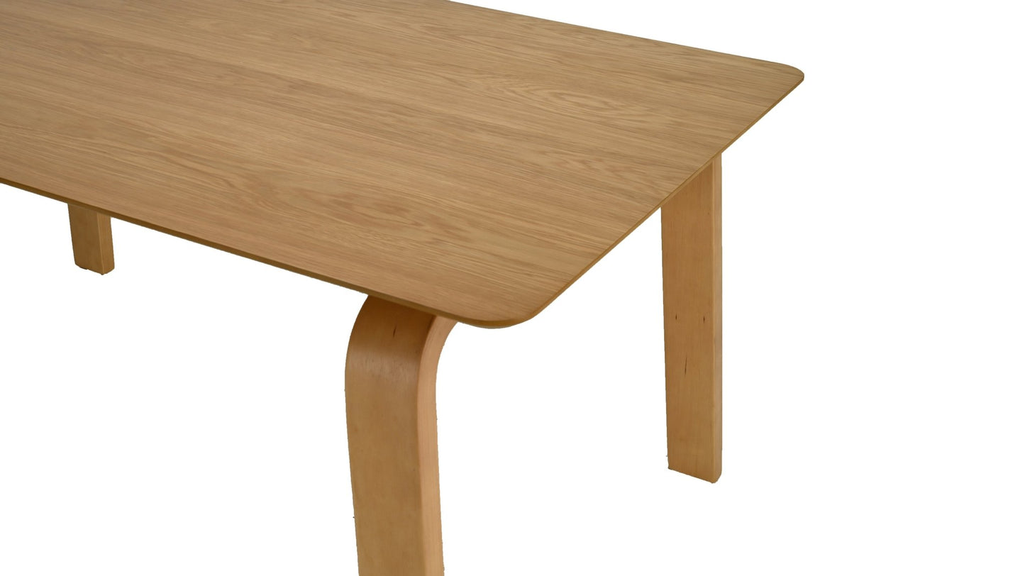 Juego de Comedor Amalfi de Madera con 6 Sillas Tapizadas