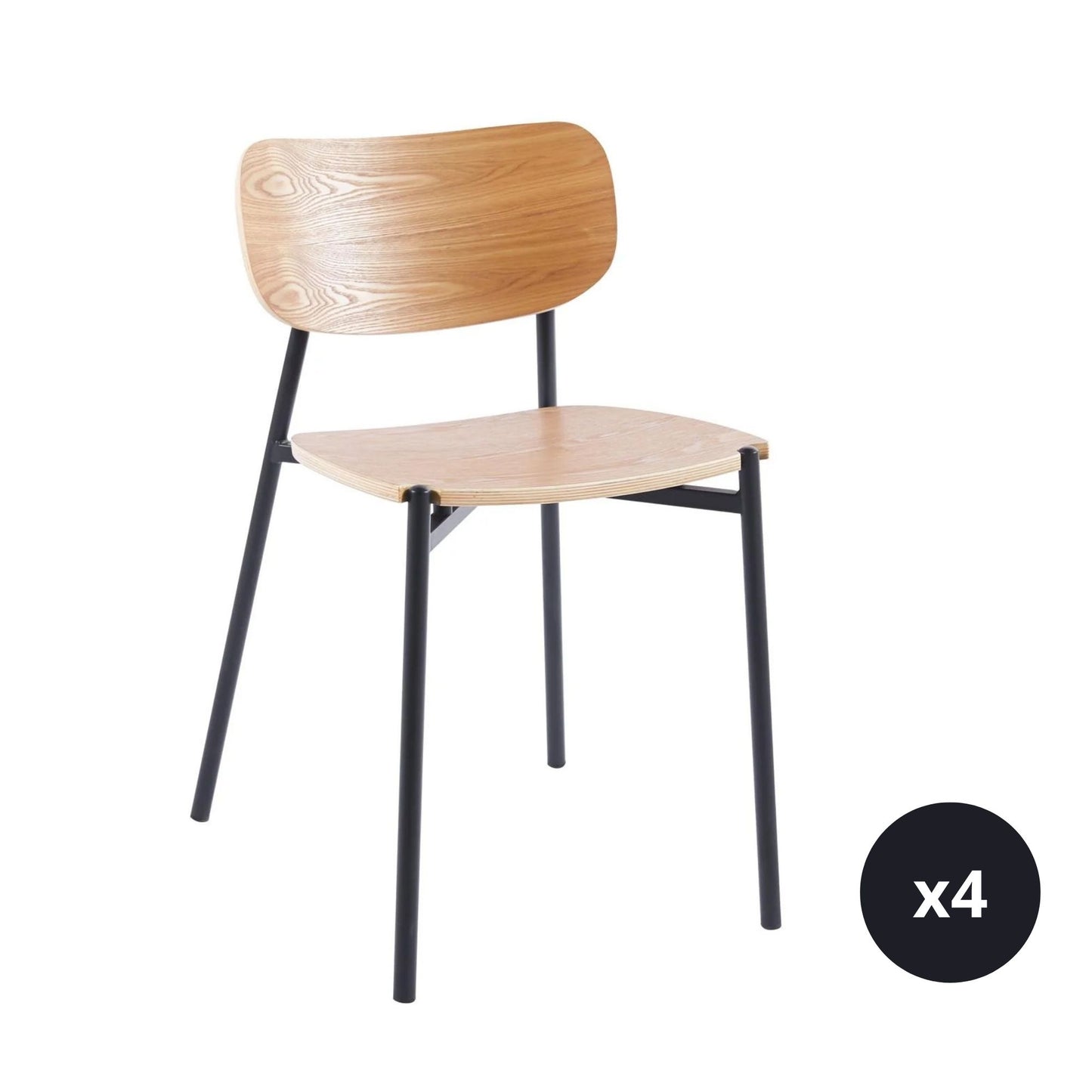 Sillas de comedor de madera de estilo moderno San Mateo Cuatepec