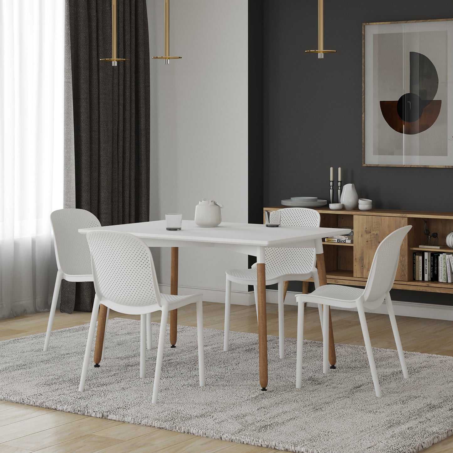 Mesa de Comedor Rectangular Eames