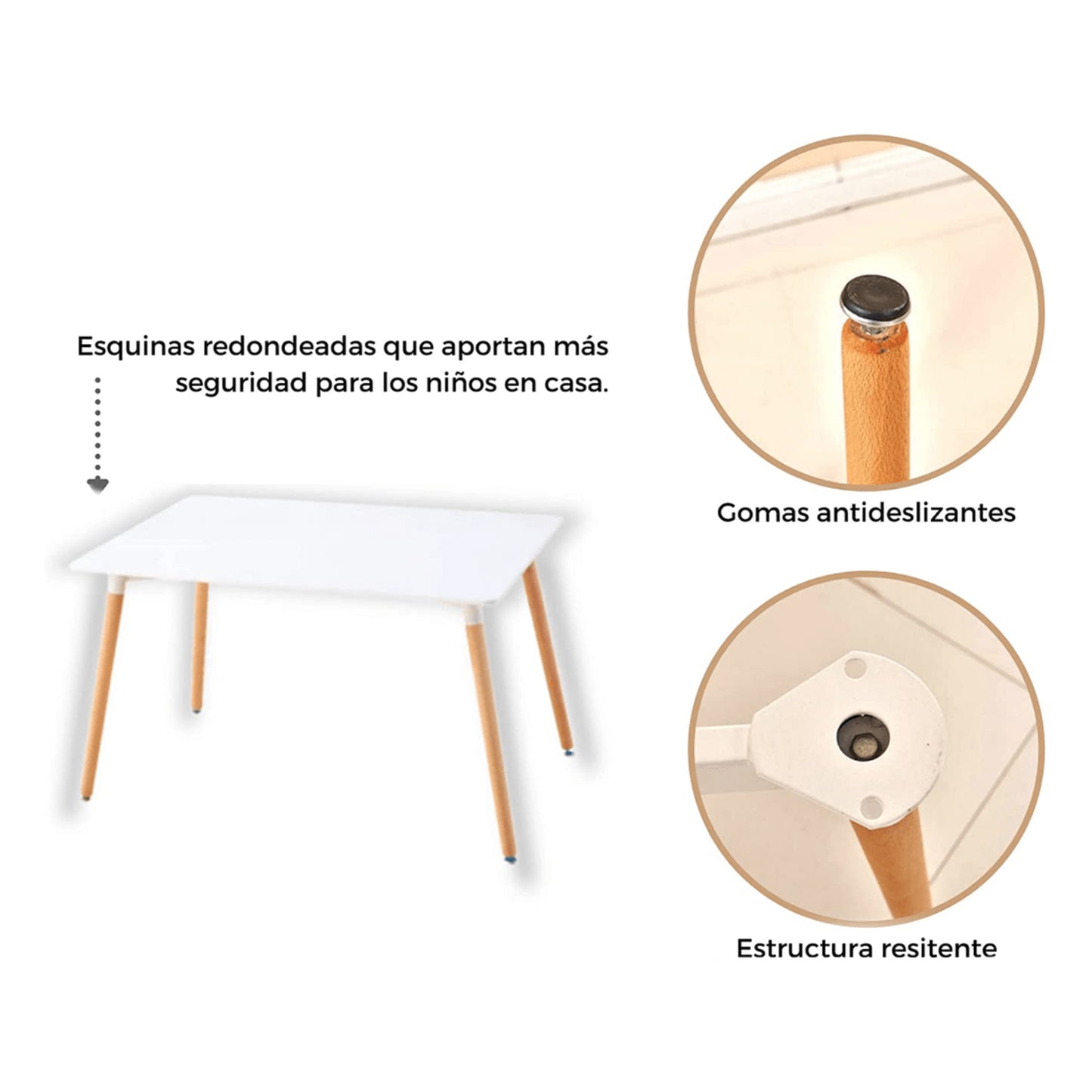 Mesa de Comedor Rectangular Eames