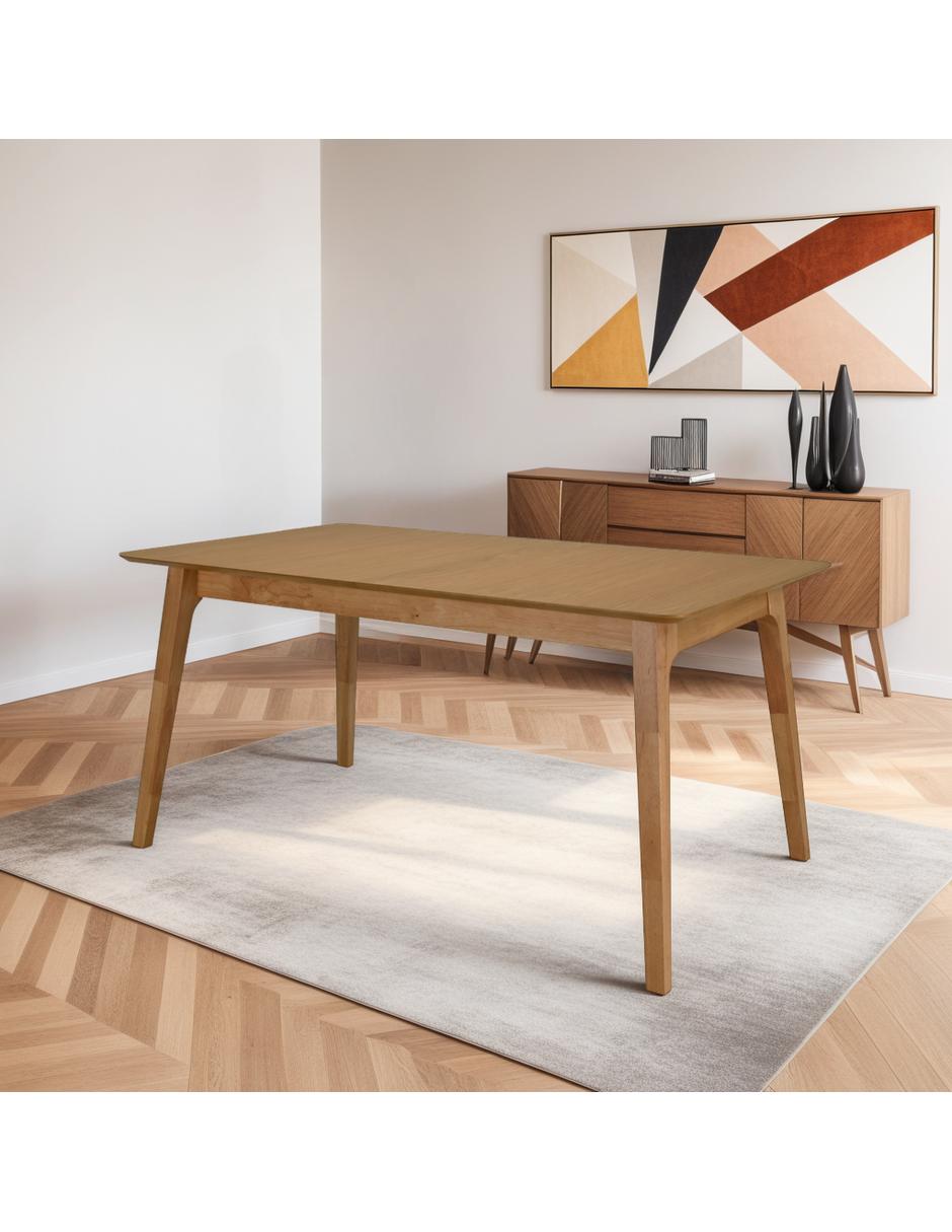 Juego de Comedor Extensible Milan de Madera con 4 Sillas