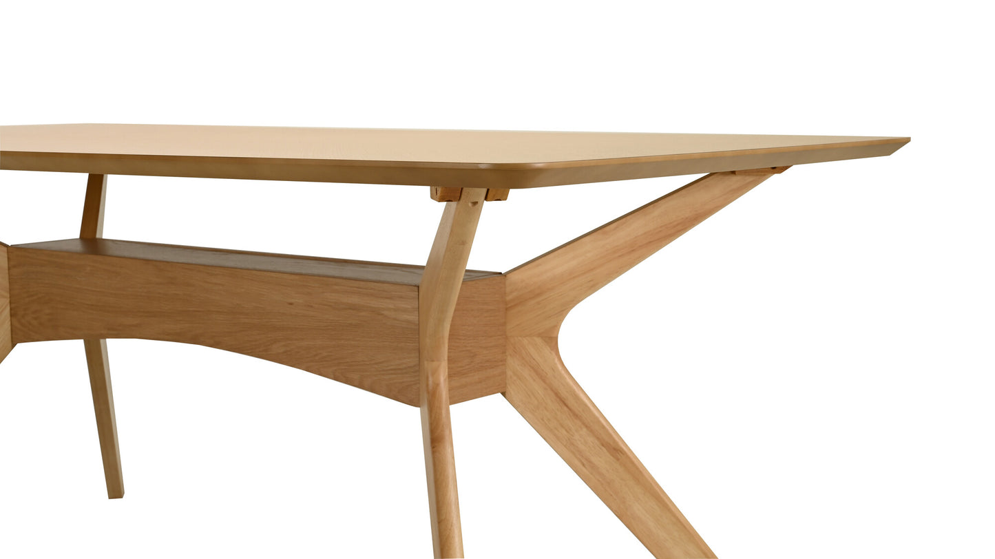 Juego de Comedor Capri de Madera con 4 Sillas Tapizadas