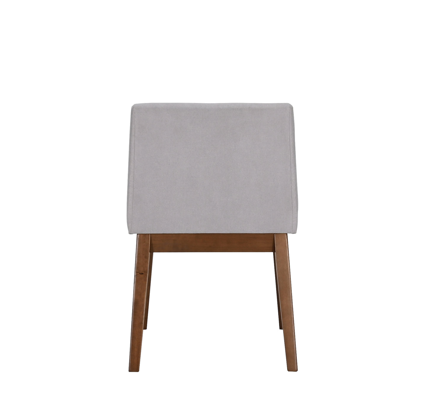 Set de 4 Sillas de Comedor Adel de Madera con Tapizado Gris