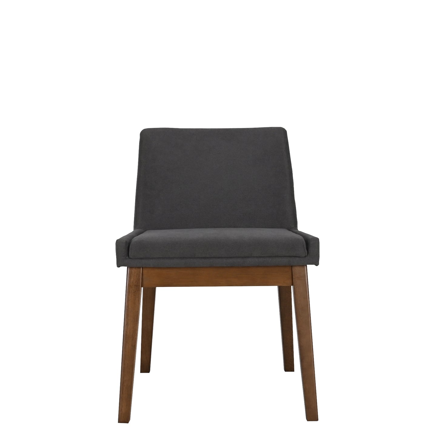 Set de 4 Sillas de Comedor Adel de Madera con Tapizado Gris