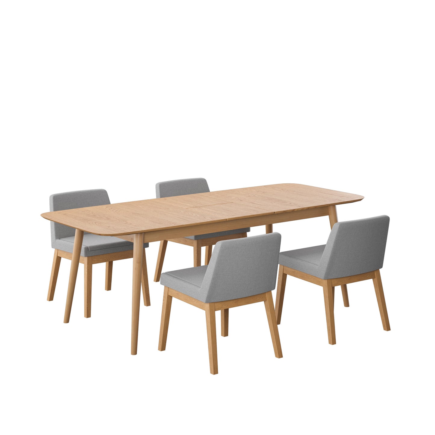 Juego de Comedor Extensible Cali de Madera con 4 Sillas