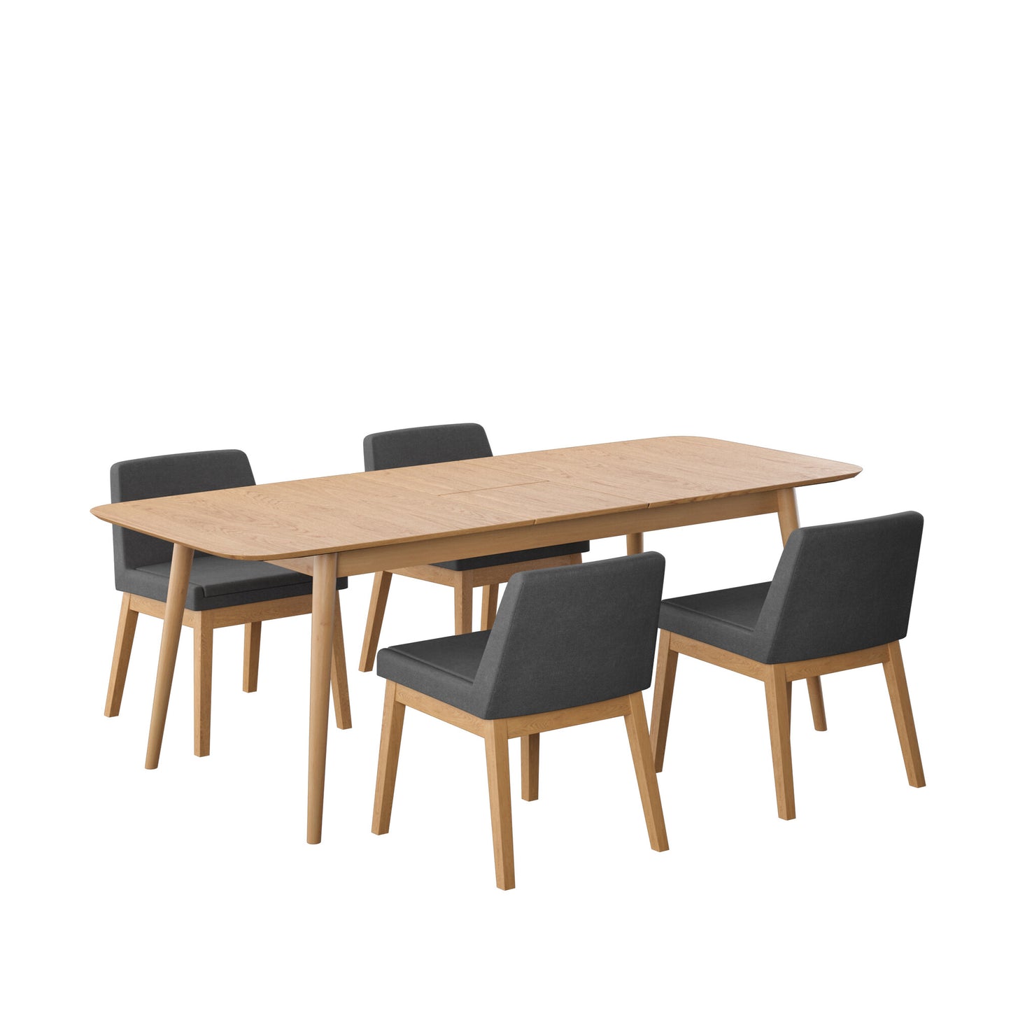 Juego de Comedor Extensible Cali de Madera con 4 Sillas