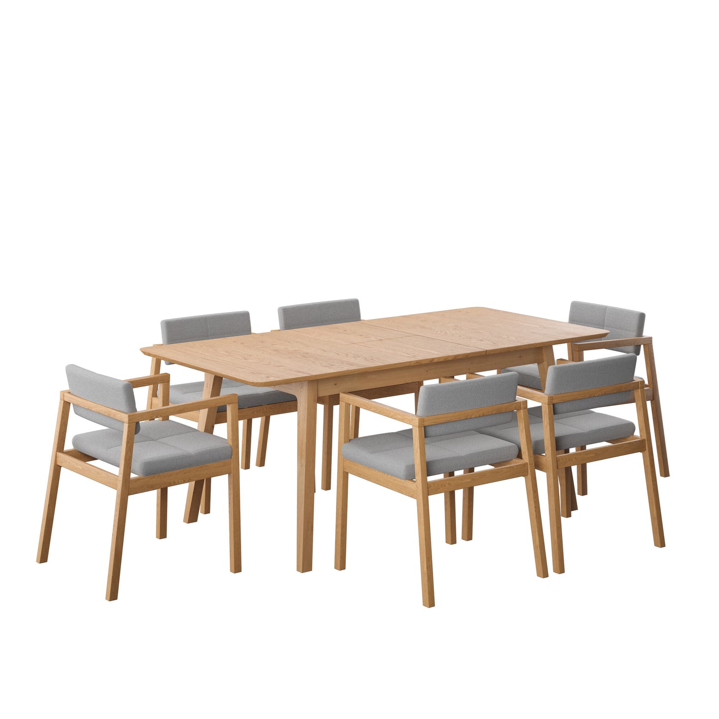 Juego de Comedor Extensible Verona de Madera con 6 Sillas