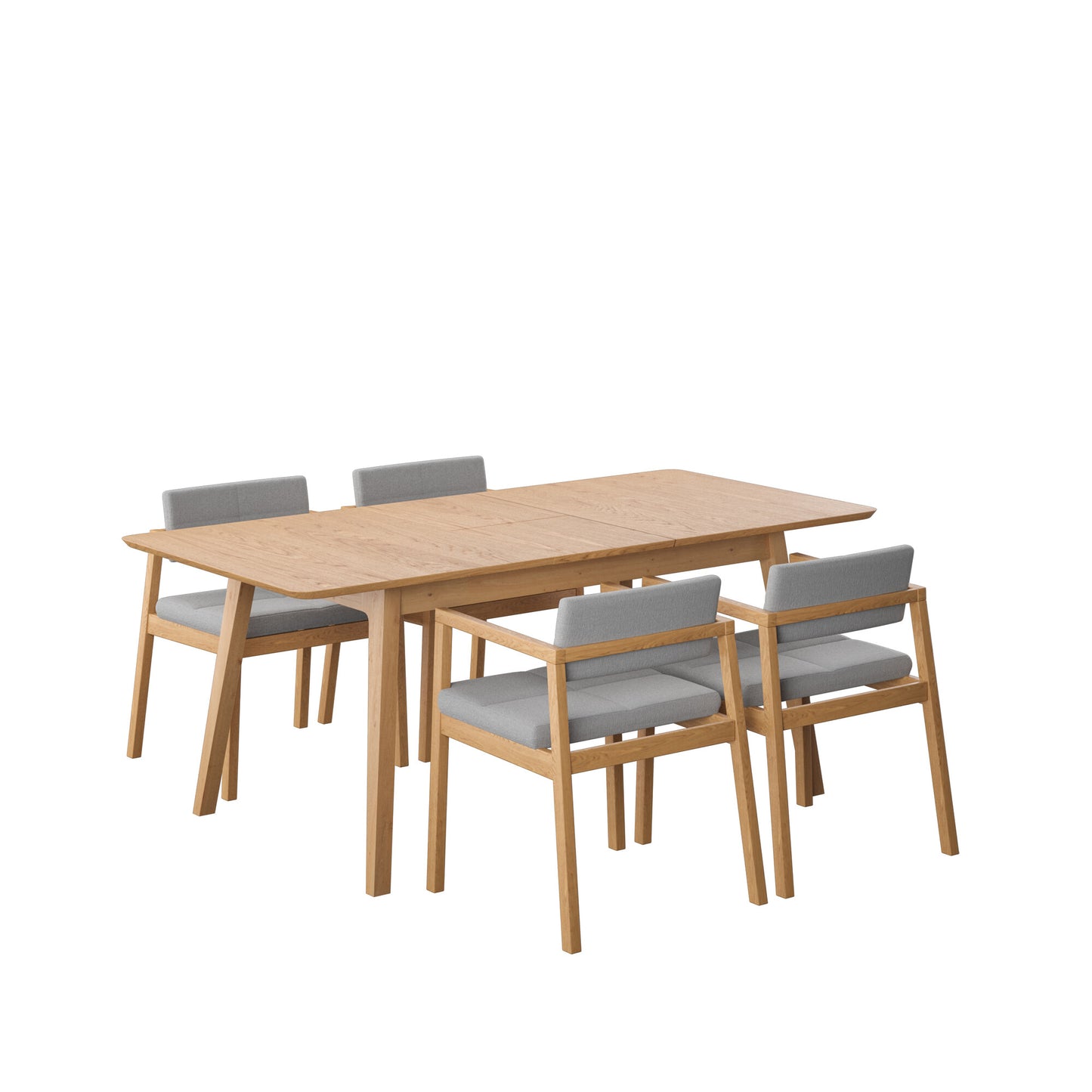 Juego de Comedor Extensible Verona de Madera con 4 Sillas