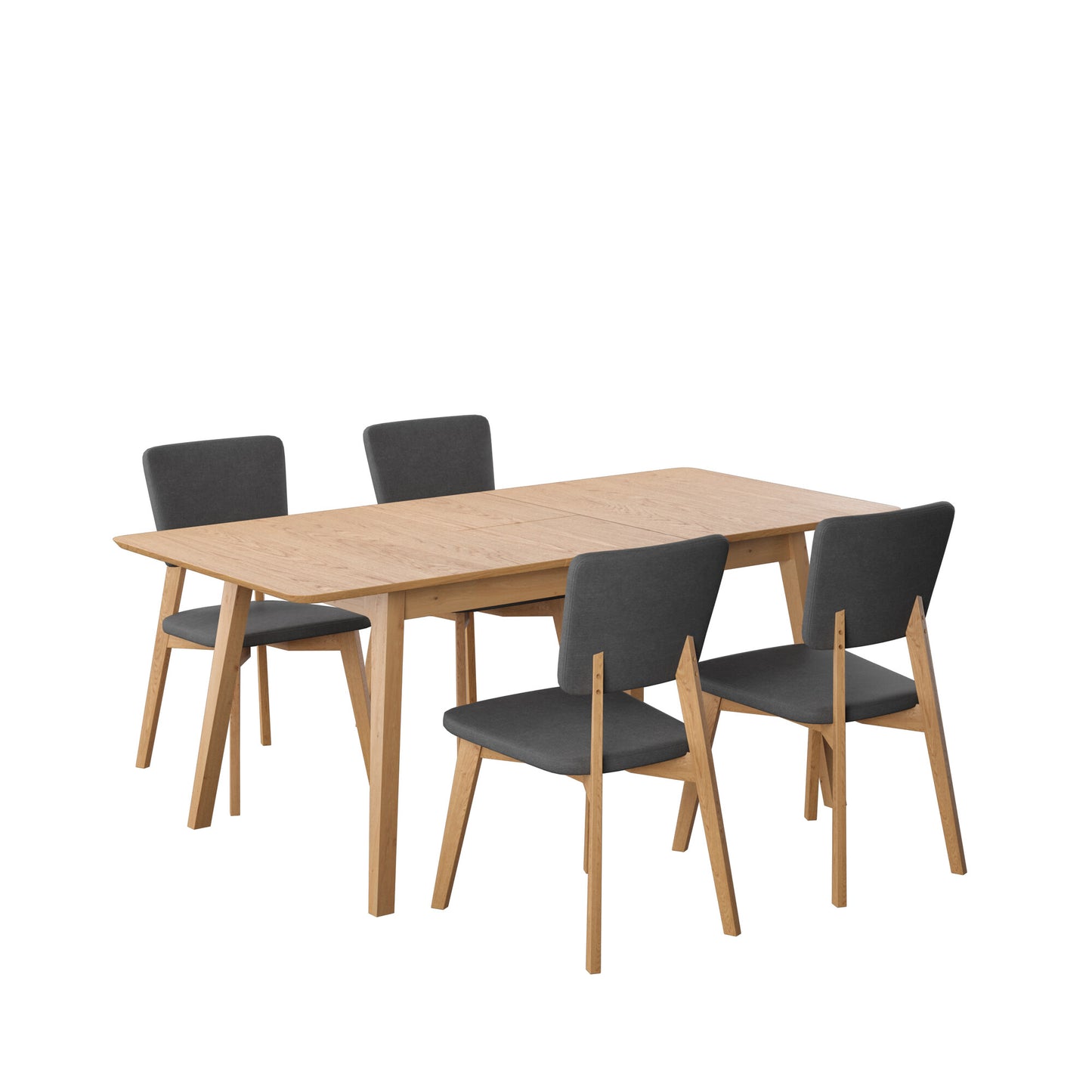 Juego de Comedor Extensible Lima de Madera con 4 Sillas