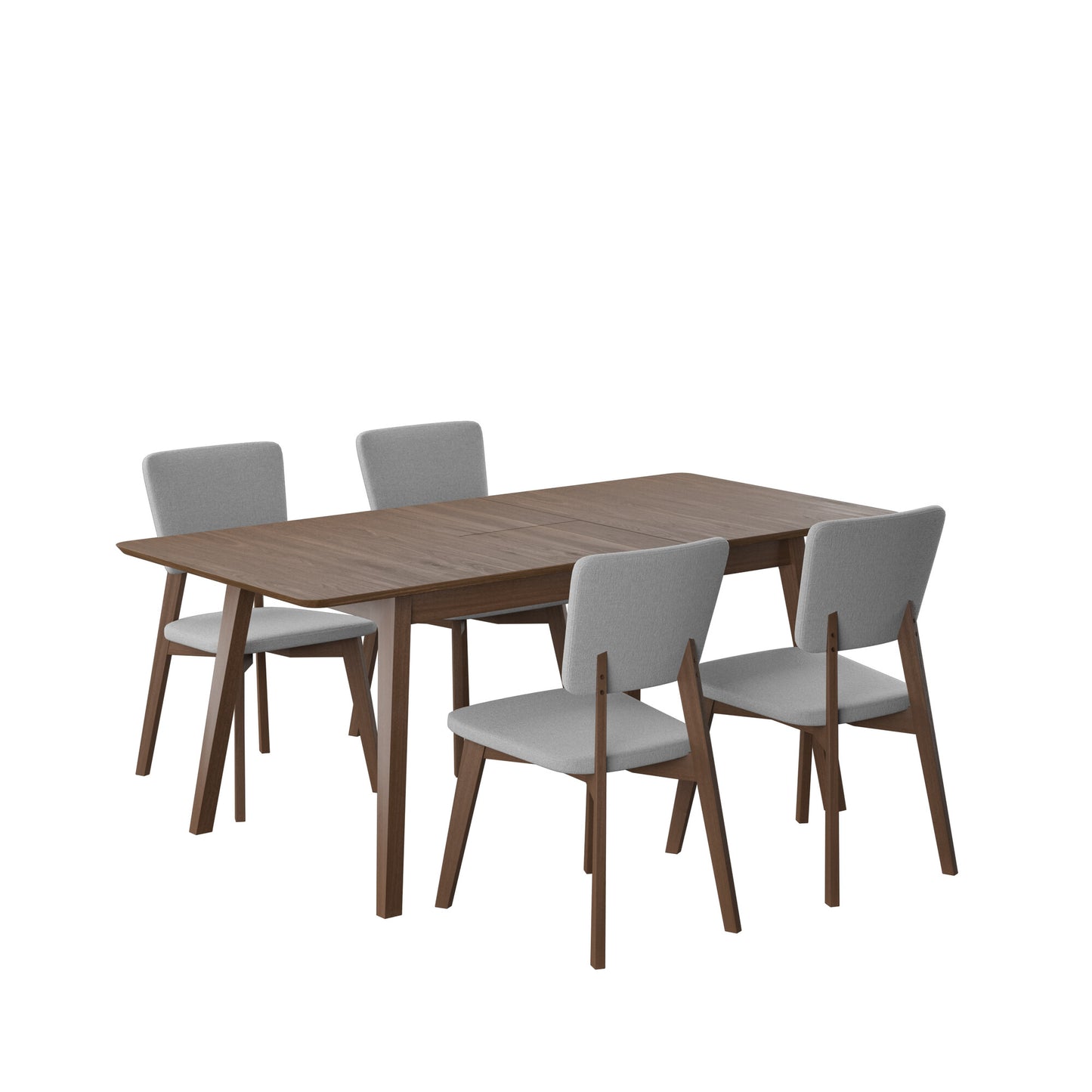 Juego de Comedor Extensible Lima de Madera con 4 Sillas