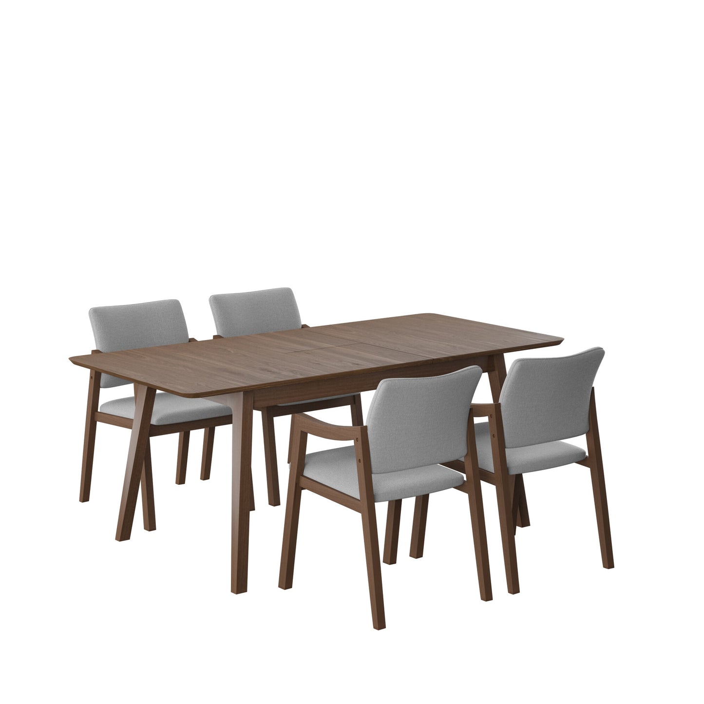 Juego de Comedor Extensible Maui de Madera con 4 Sillas