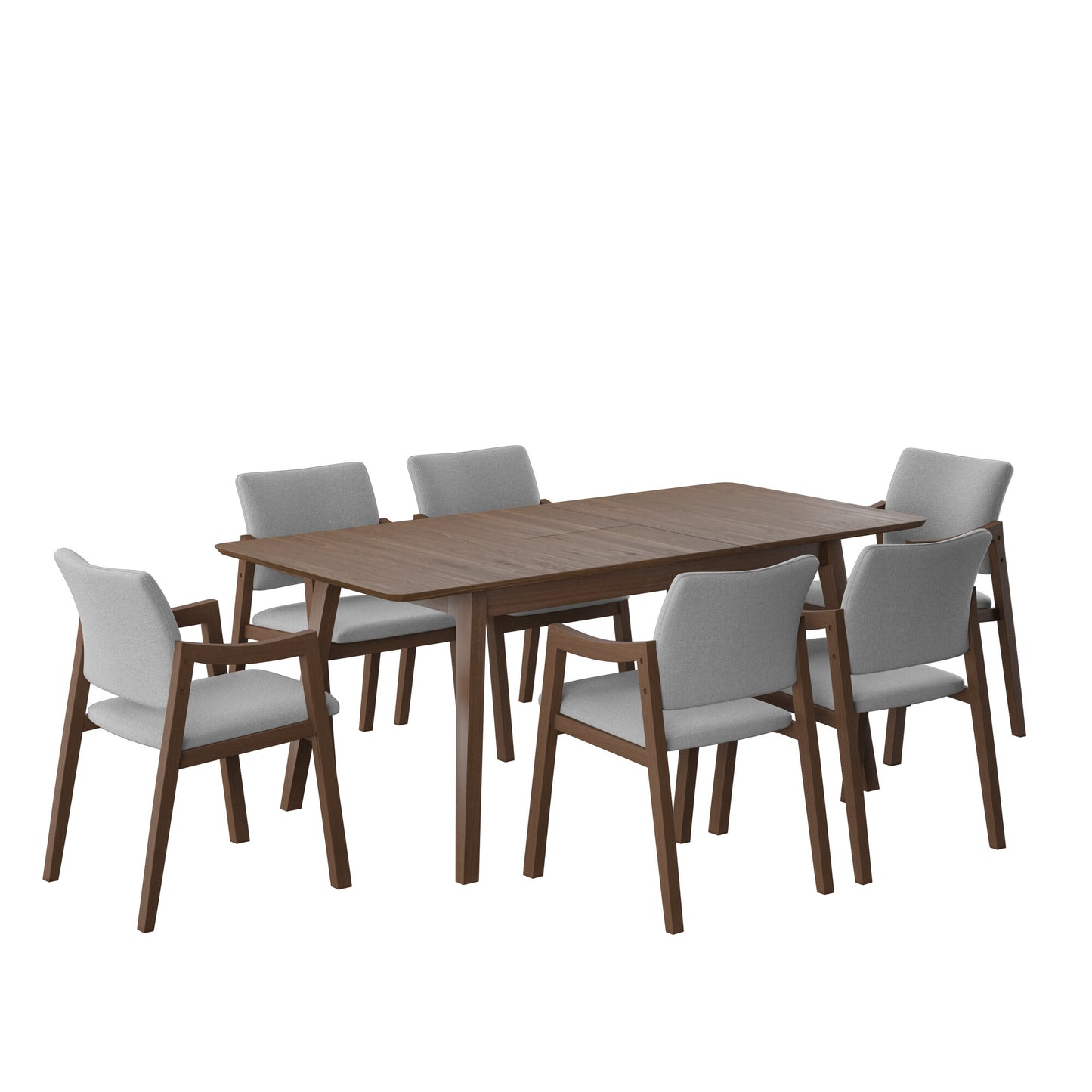 Juego de Comedor Extensible Maui de Madera con 6 Sillas