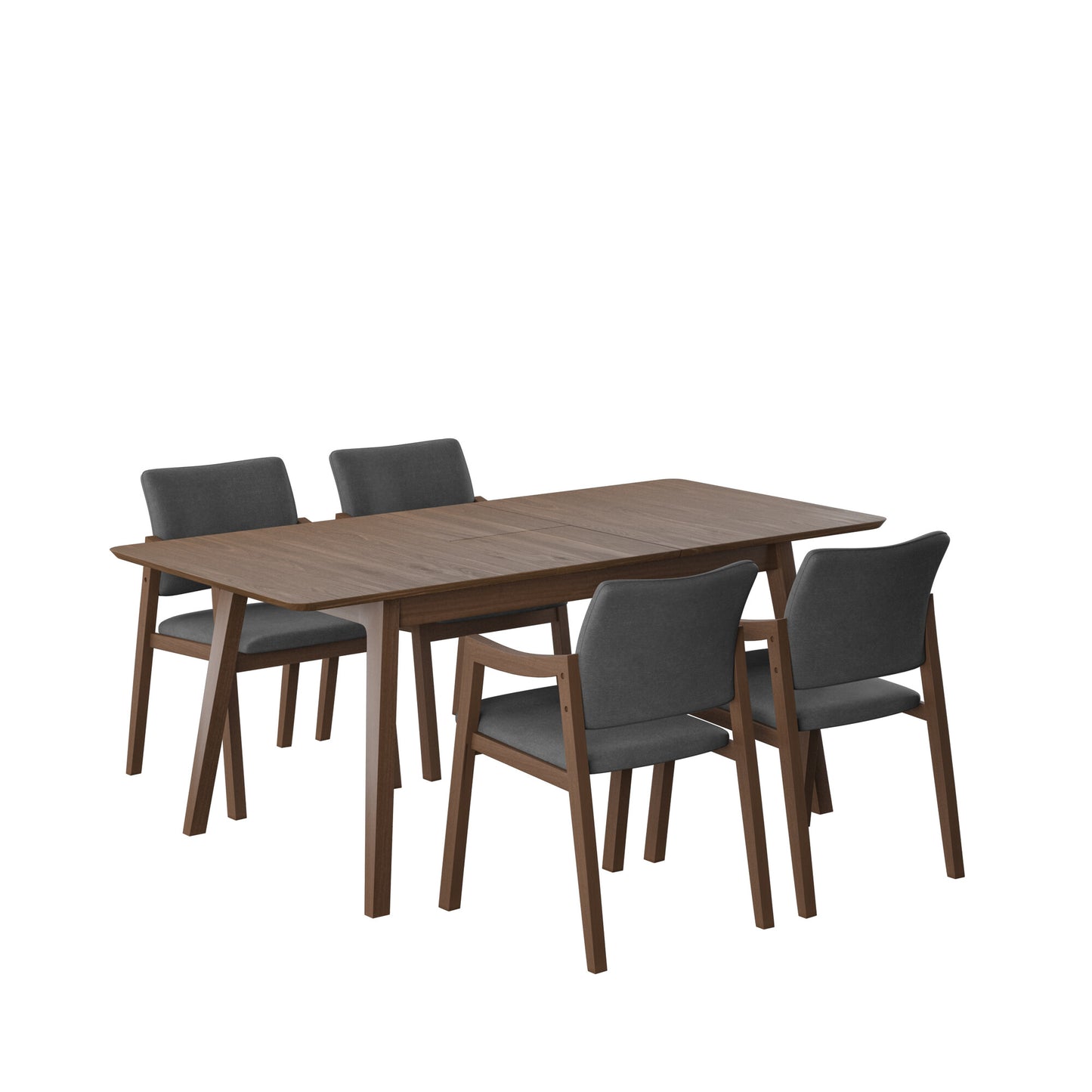 Juego de Comedor Extensible Maui de Madera con 4 Sillas