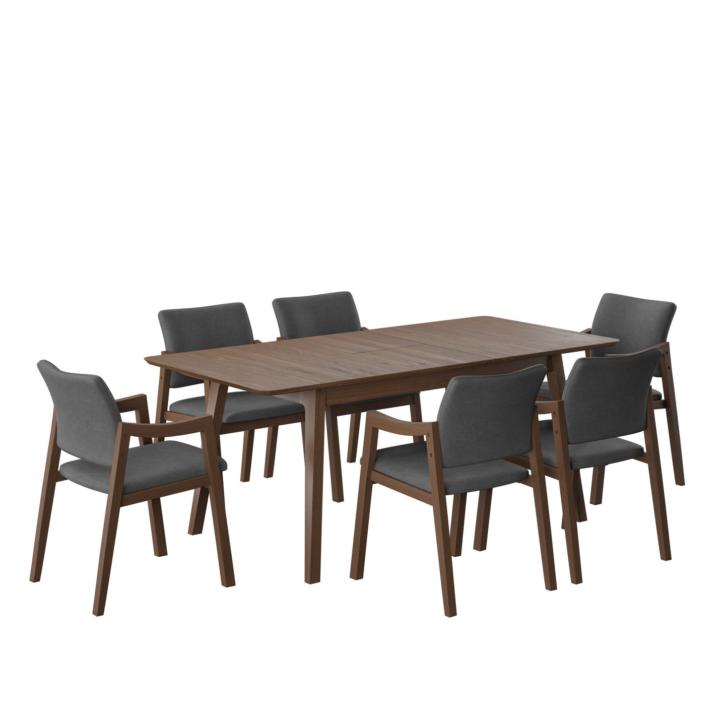 Juego de Comedor Extensible Maui de Madera con 6 Sillas