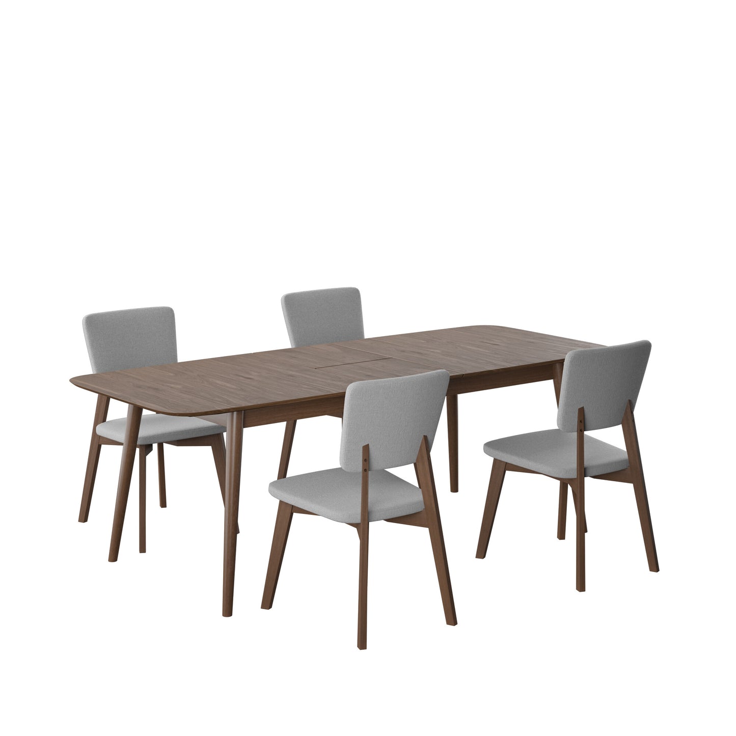 Juego de Comedor Extensible Rio de Madera con 4 Sillas