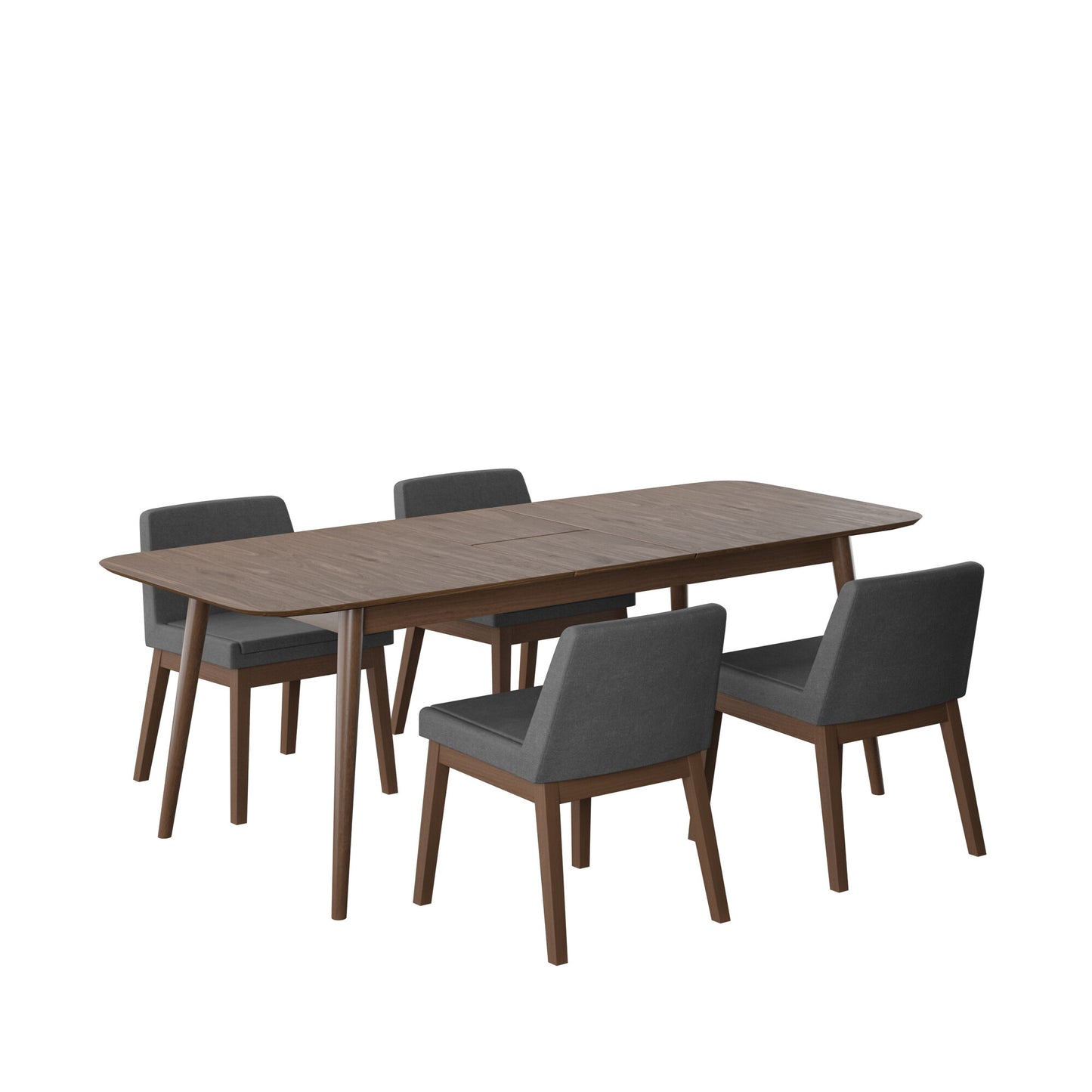 Juego de Comedor Extensible Cali de Madera con 4 Sillas
