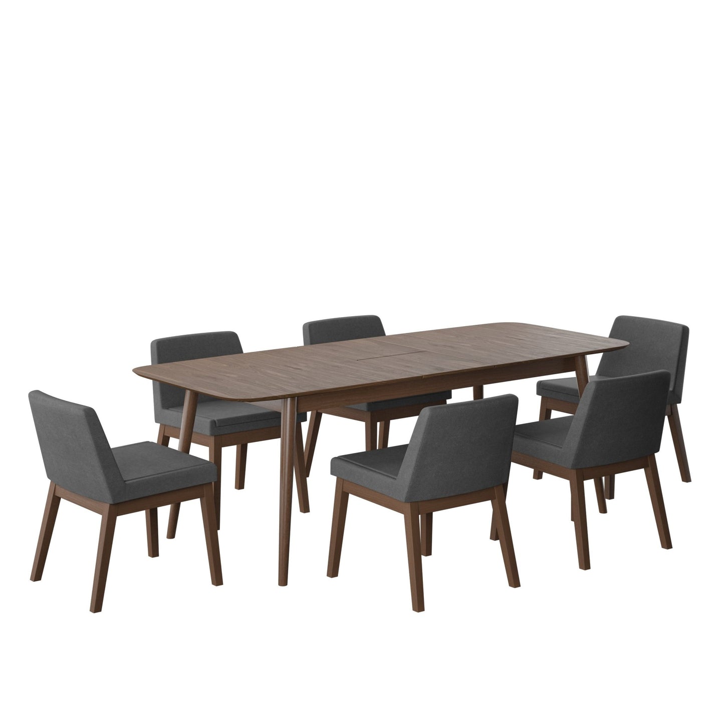 Juego de Comedor Extensible Cali de Madera con 6 Sillas