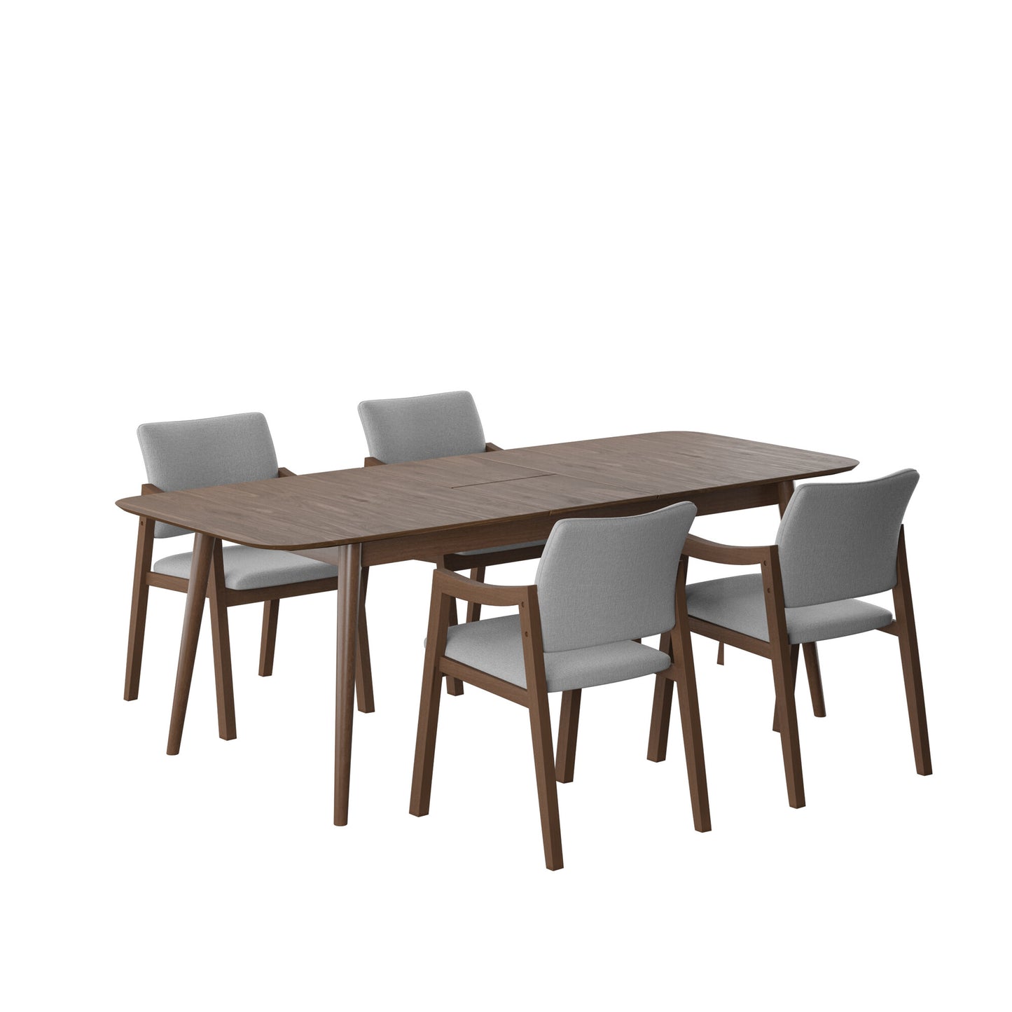 Juego de Comedor Extensible Seul de Madera con 4 Sillas