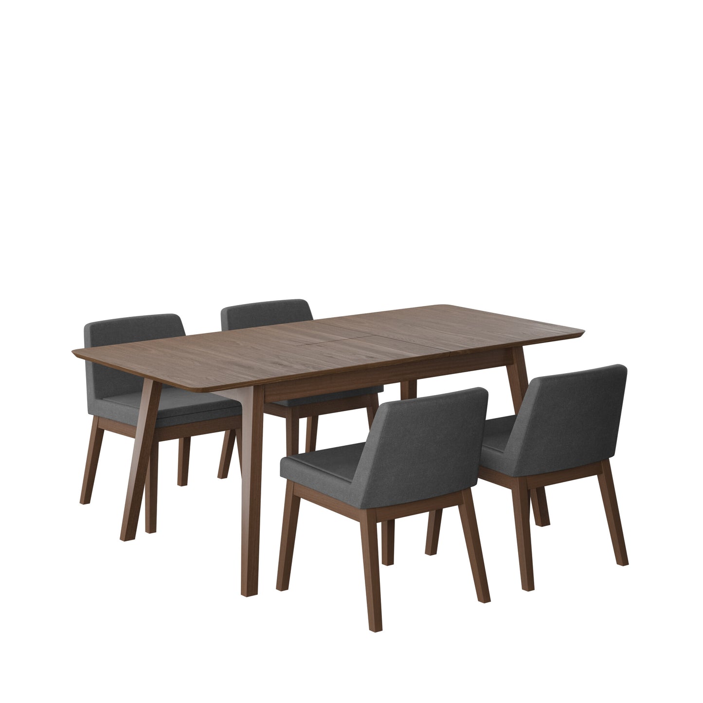 Juego de Comedor Extensible Milan de Madera con 4 Sillas