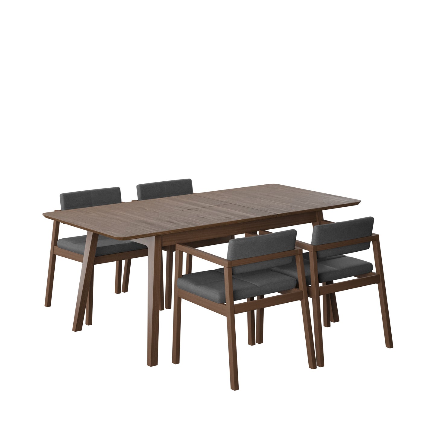 Juego de Comedor Extensible Verona de Madera con 4 Sillas