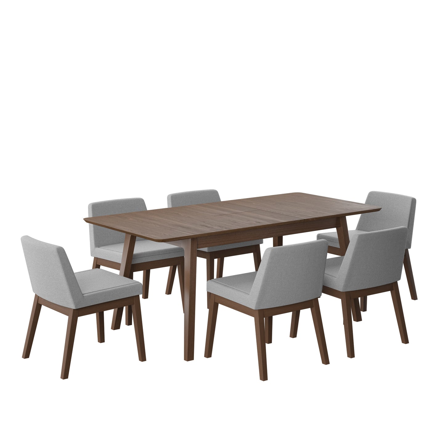 Juego de Comedor Extensible Milan de Madera con 6 Sillas