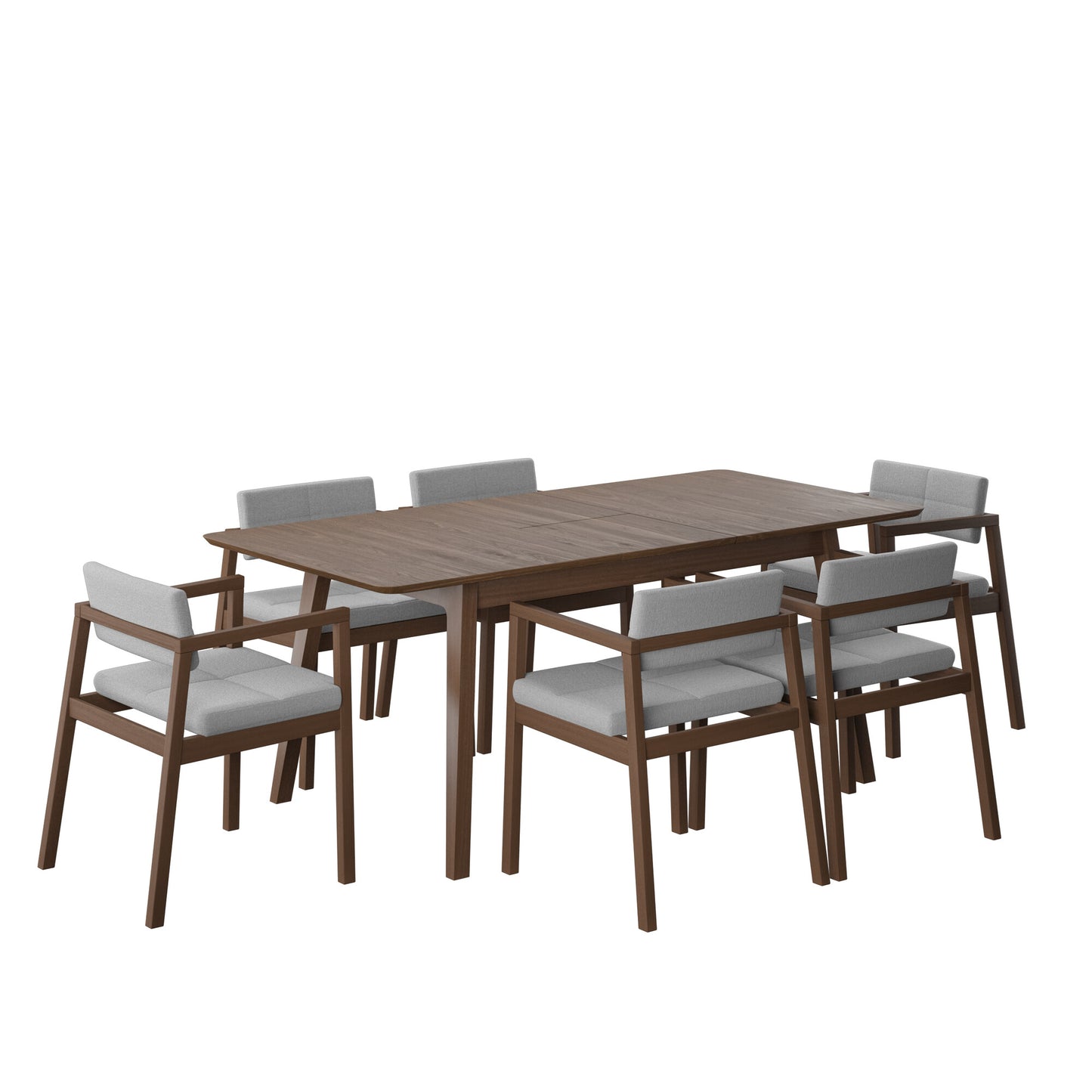 Juego de Comedor Extensible Verona de Madera con 6 Sillas