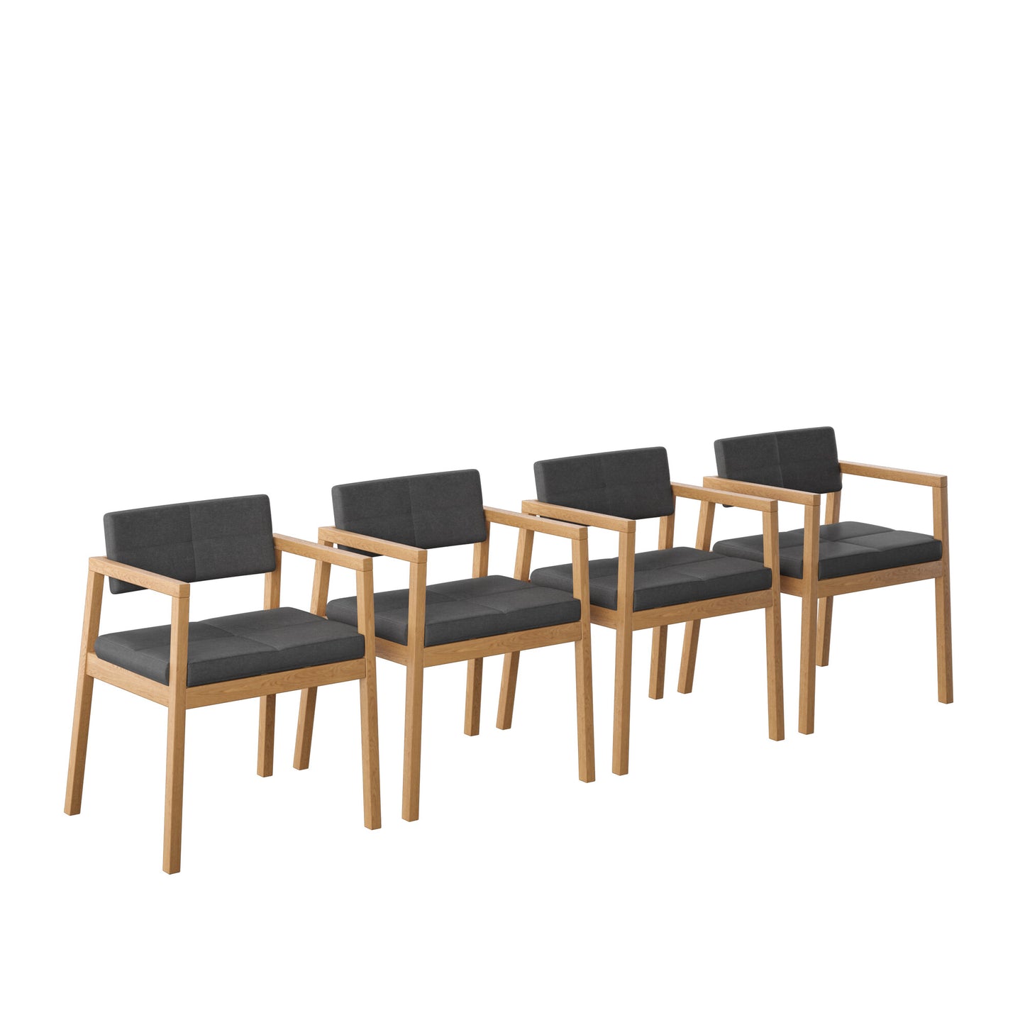 Juego de Comedor Extensible Praga de Madera con 4 Sillas