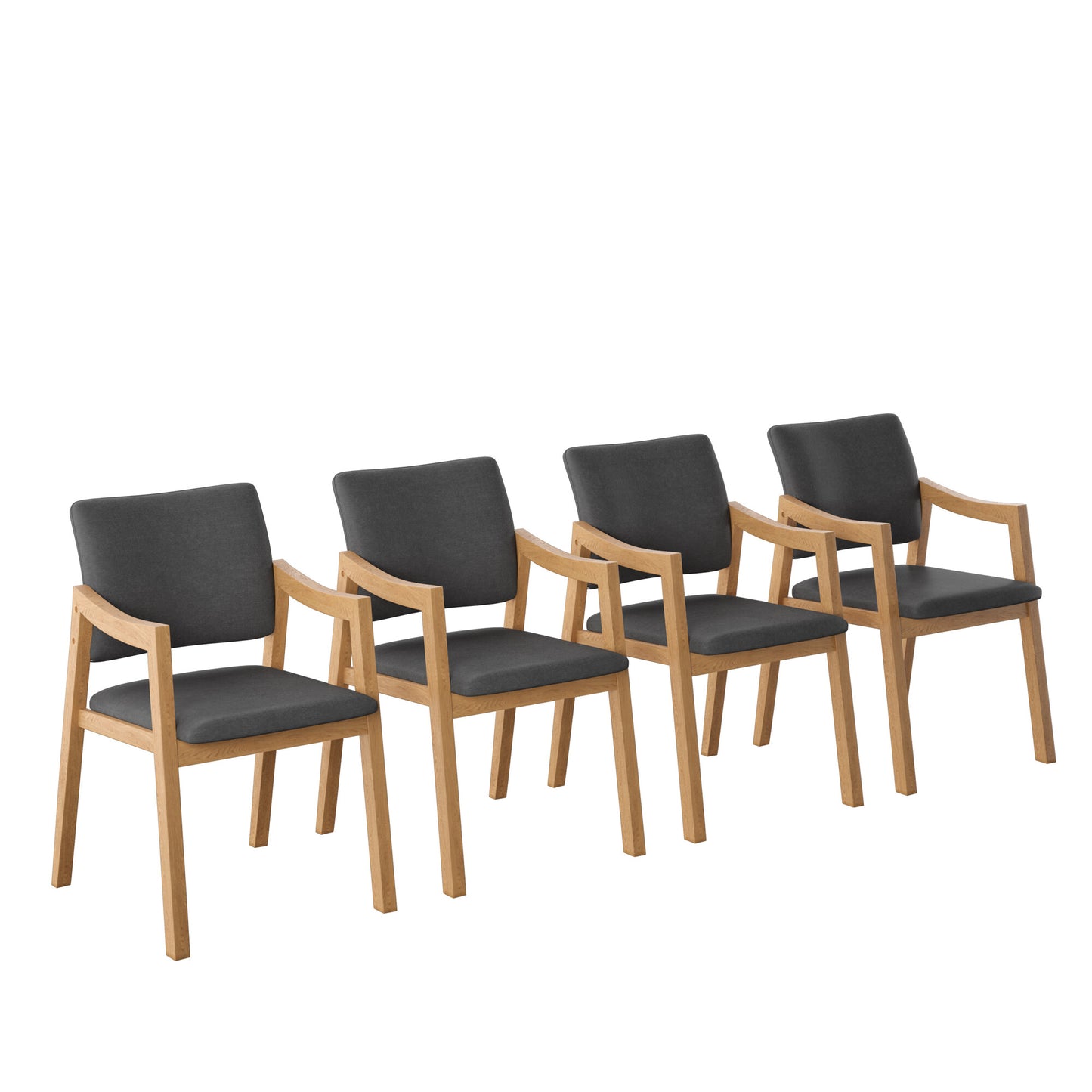 Juego de Comedor Extensible Seul de Madera con 4 Sillas