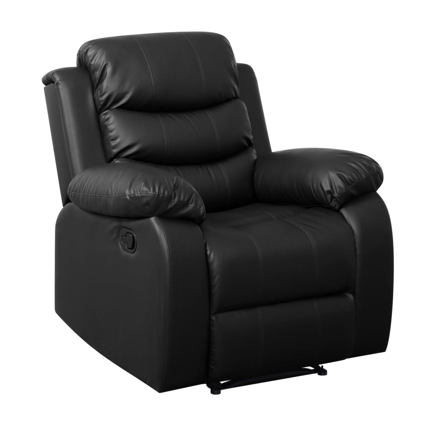 Sillon Reposet Reclinable Individual Tapizado en Simil Cuero