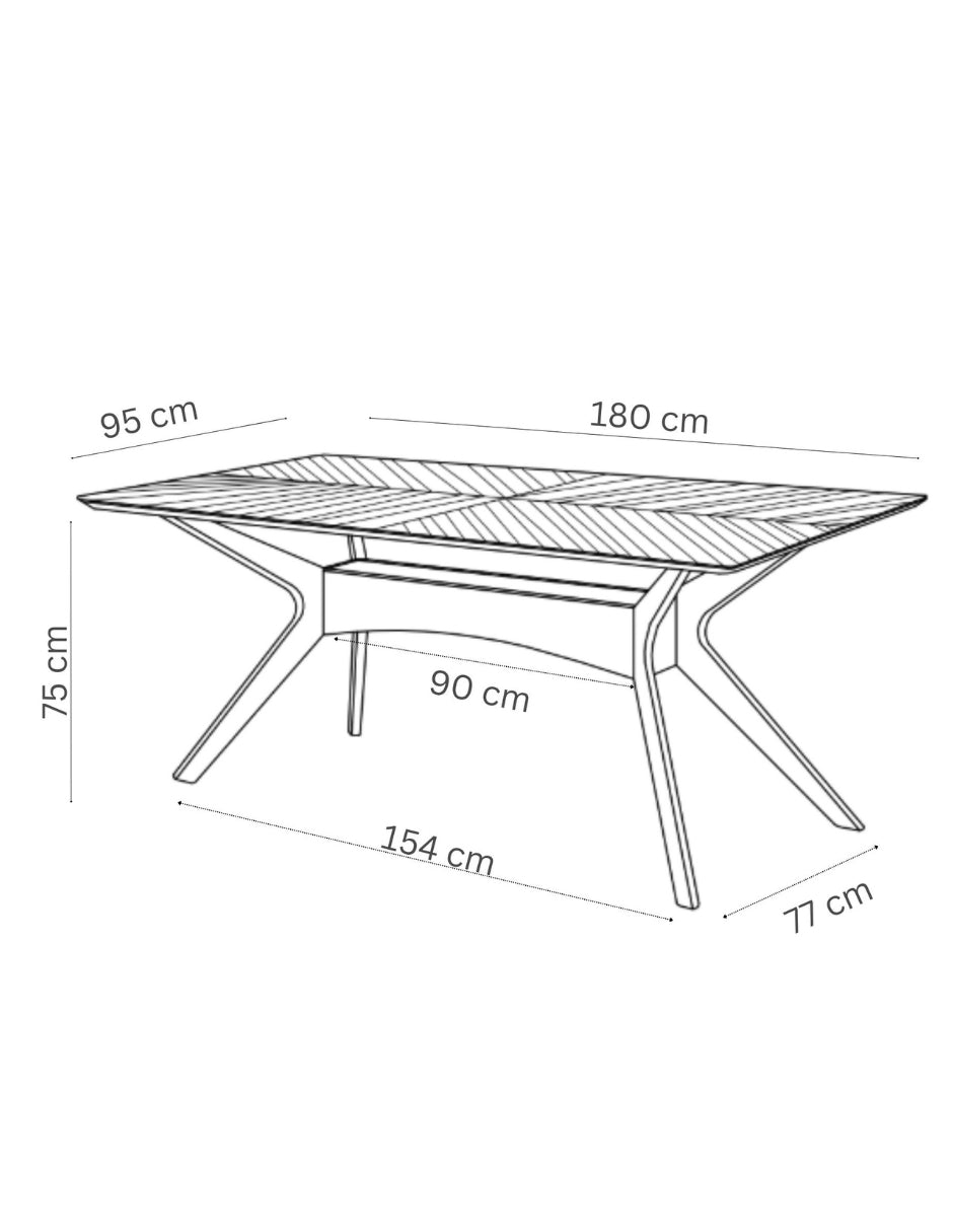Mesa de Comedor Dixon de Madera