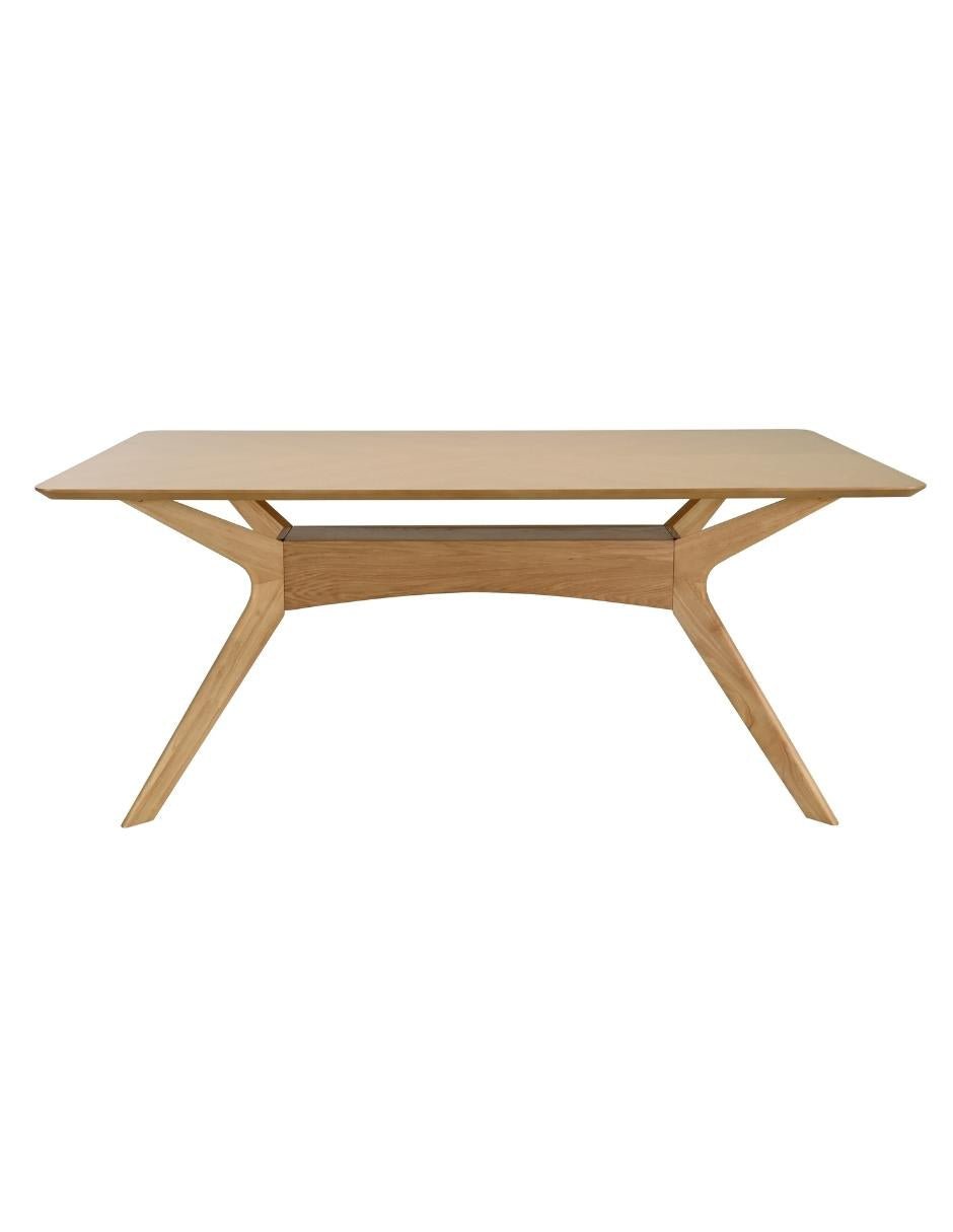 Juego de Comedor Lisboa de Madera con 4 Sillas Tapizadas