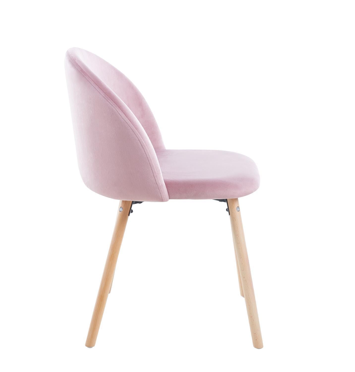 Set 4 Sillas de Comedor Tapizado de Tela