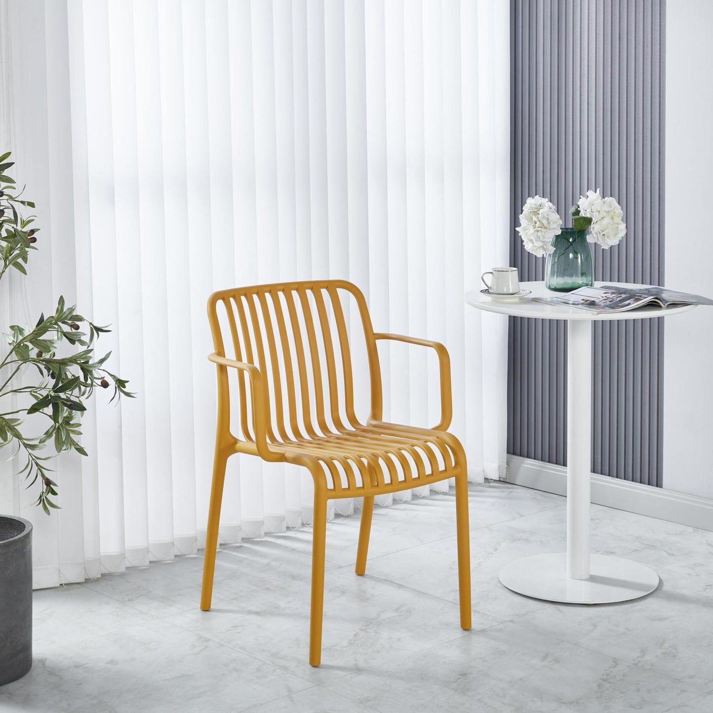 Set 4 Sillas de Jardin y Exterior con Proteccion UV