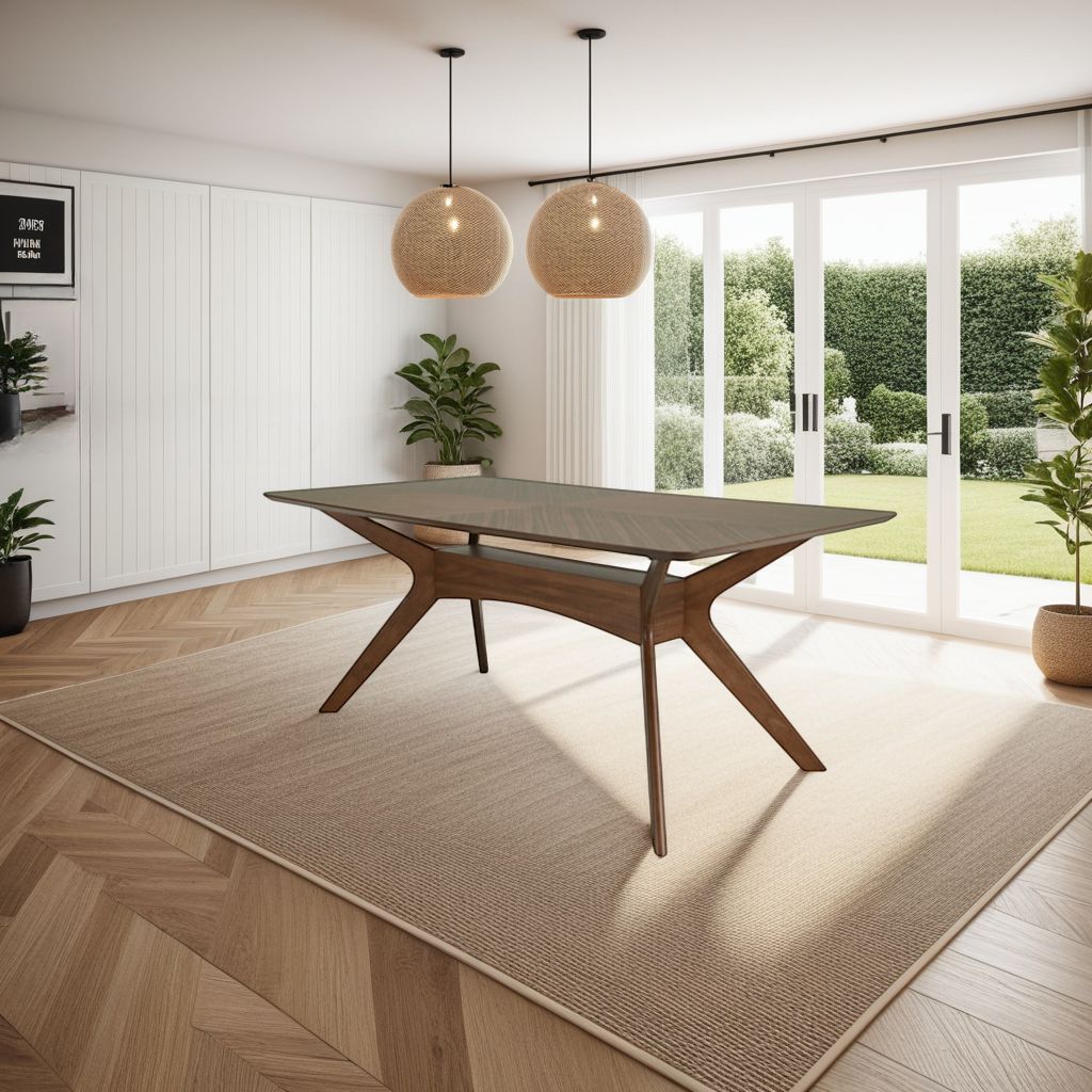 Juego de Comedor Aspen de Madera con 6 Sillas Tapizadas