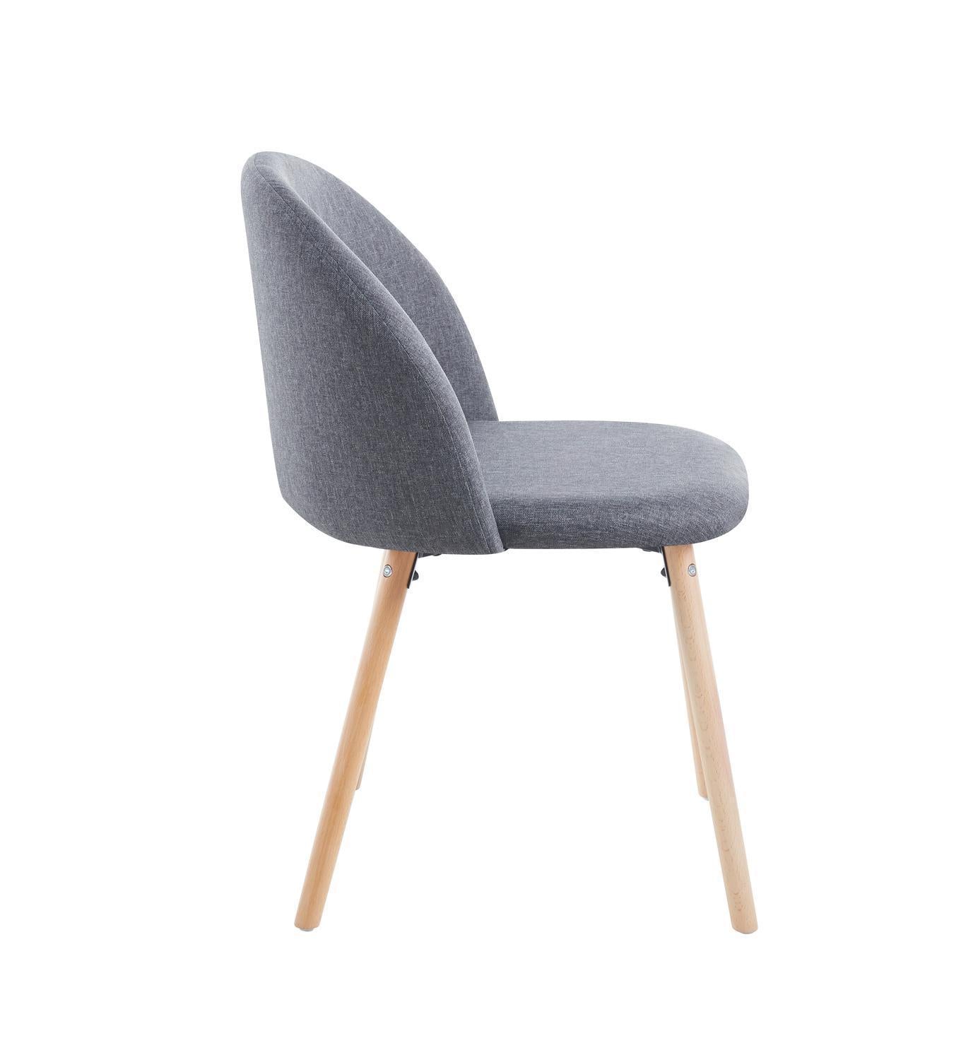 Set 4 Sillas de Comedor Tapizado de Tela