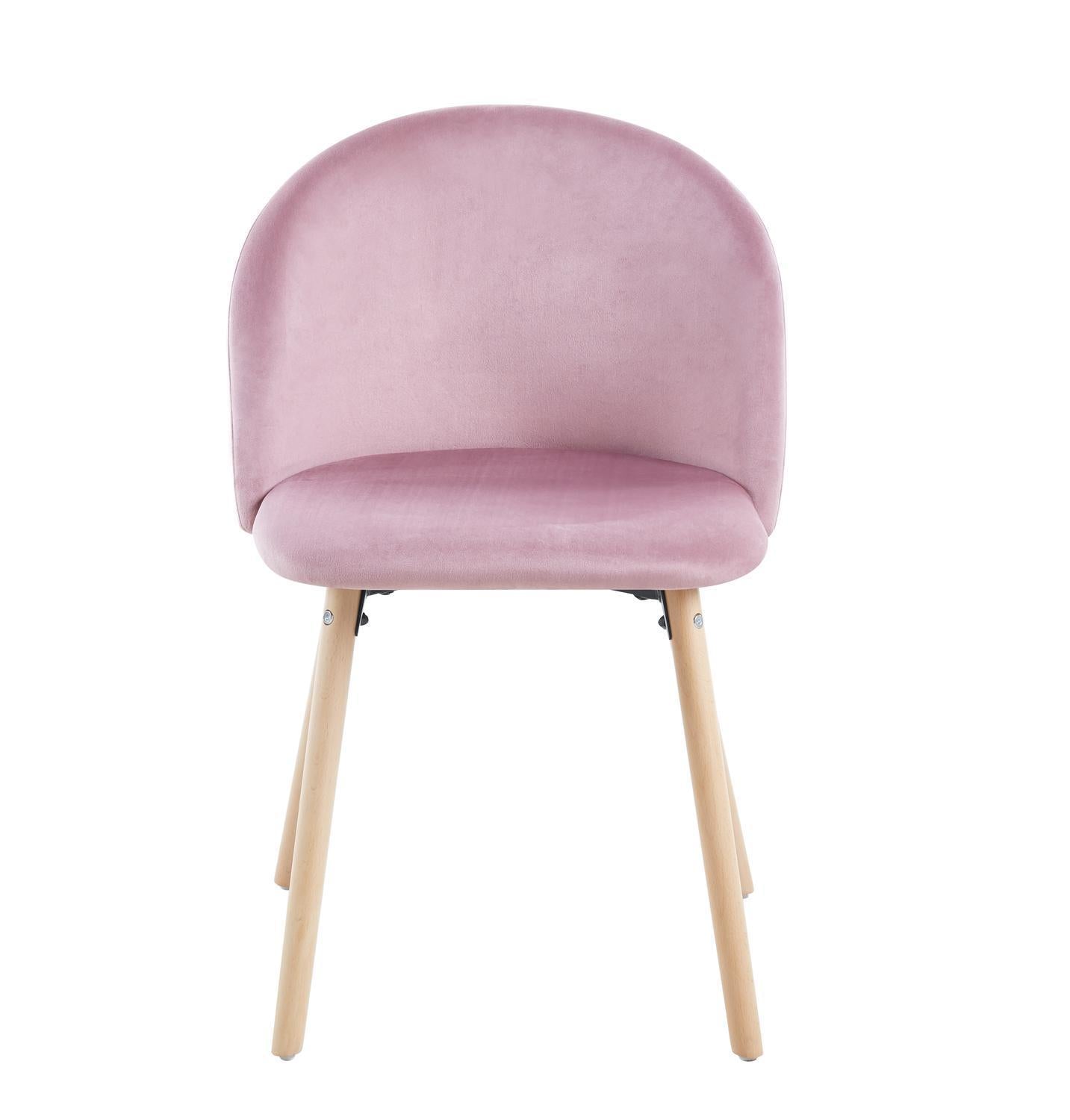 Set 4 Sillas de Comedor Tapizado de Tela