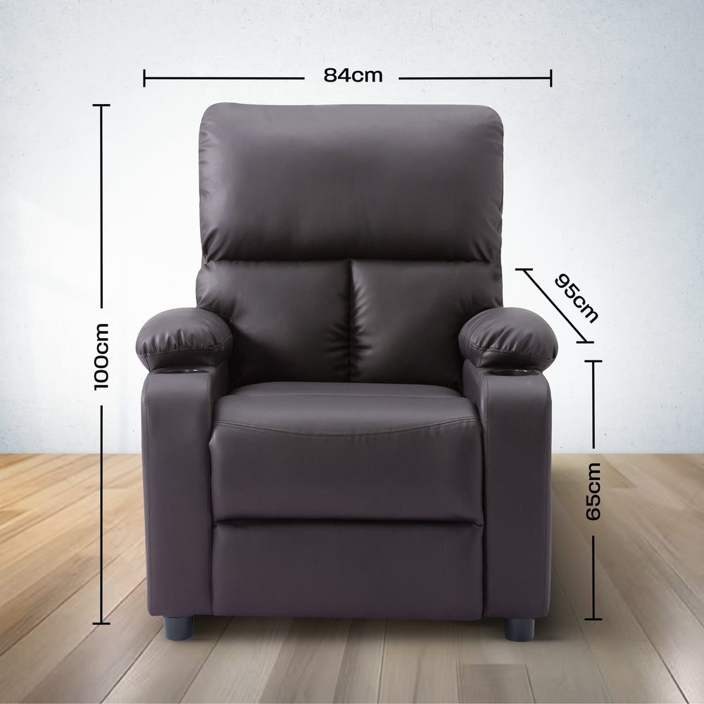 
                      
                        Sillon Reposet Reclinable Individual Tapizado en Simil Cuero
                      
                    