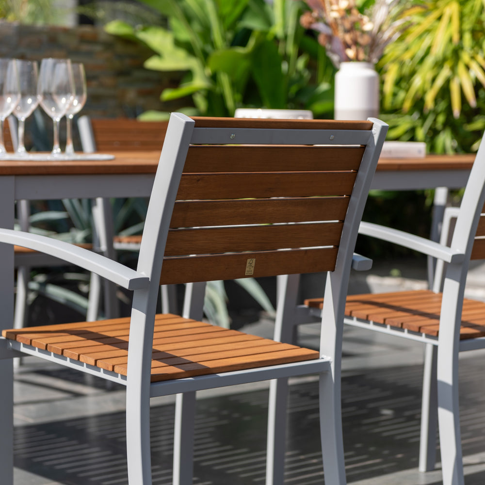 
                      
                        Comedor Barcelona de Exterior Extensible con 8 Sillas de Madera y Aluminio
                      
                    